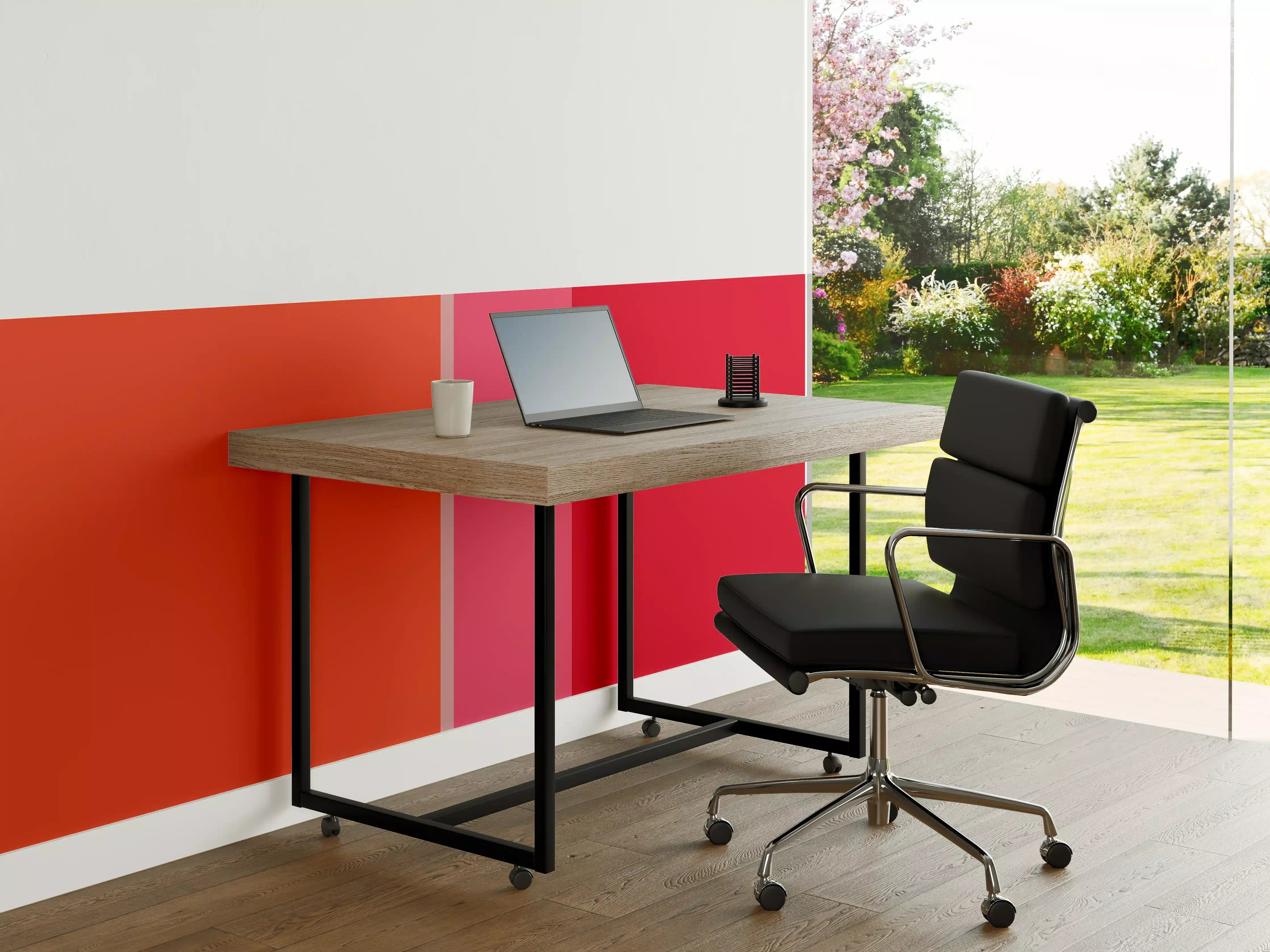Büro Wandgestaltung - The Reds - Vertical - Strawberry