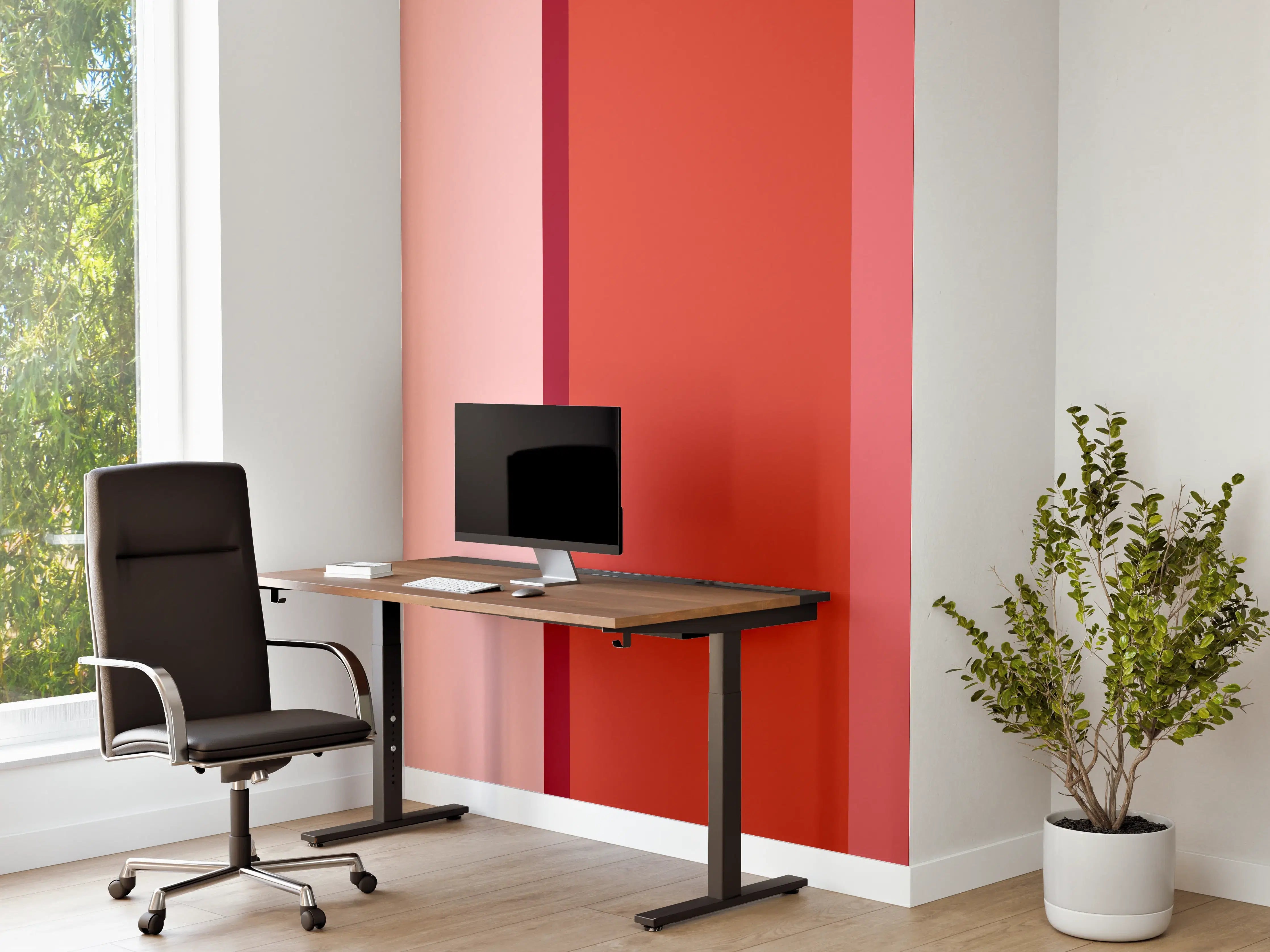 Büro Wandgestaltung - The Reds - Vertical - Tomato