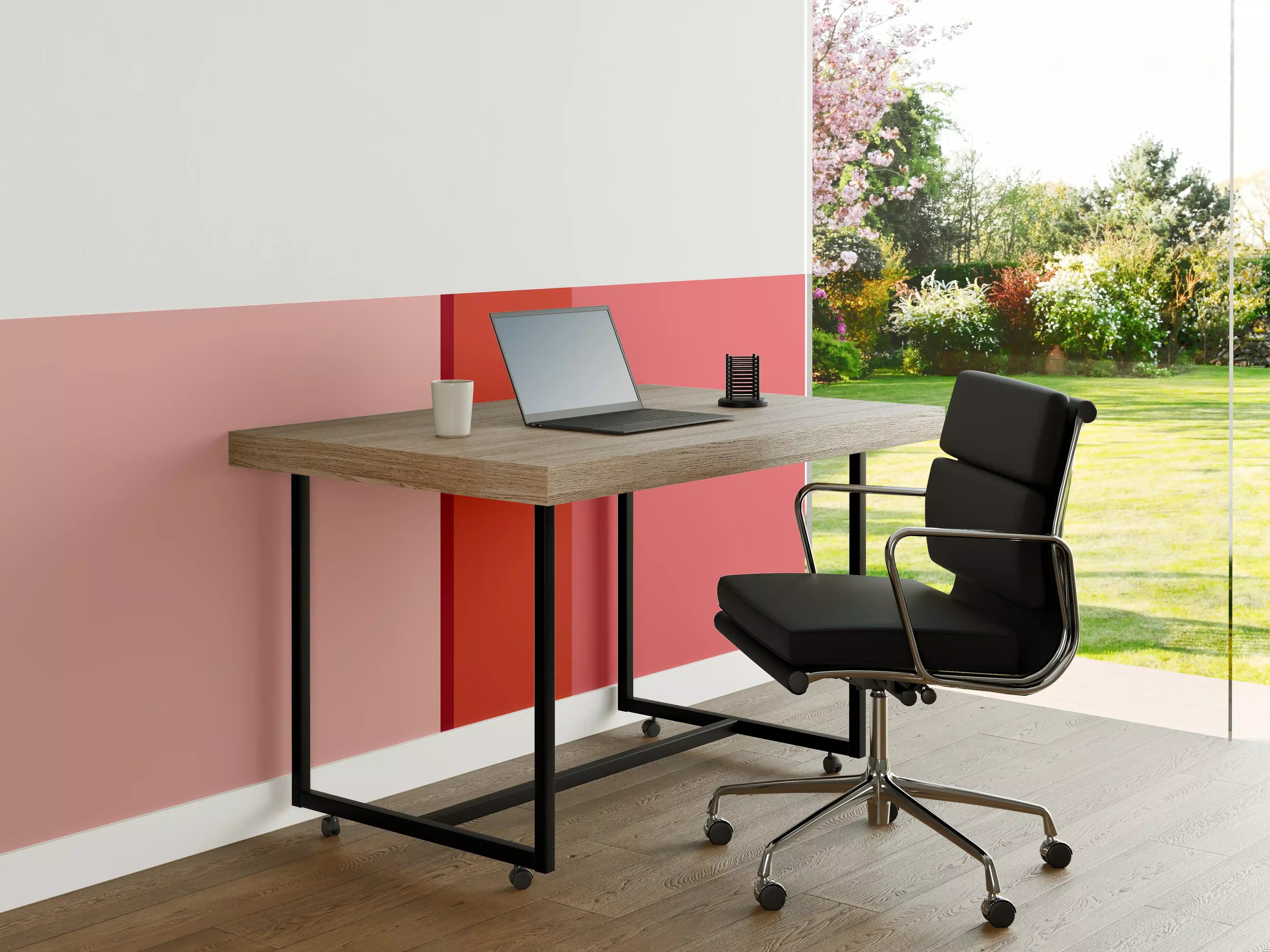 Büro Wandgestaltung - The Reds - Vertical - Tomato