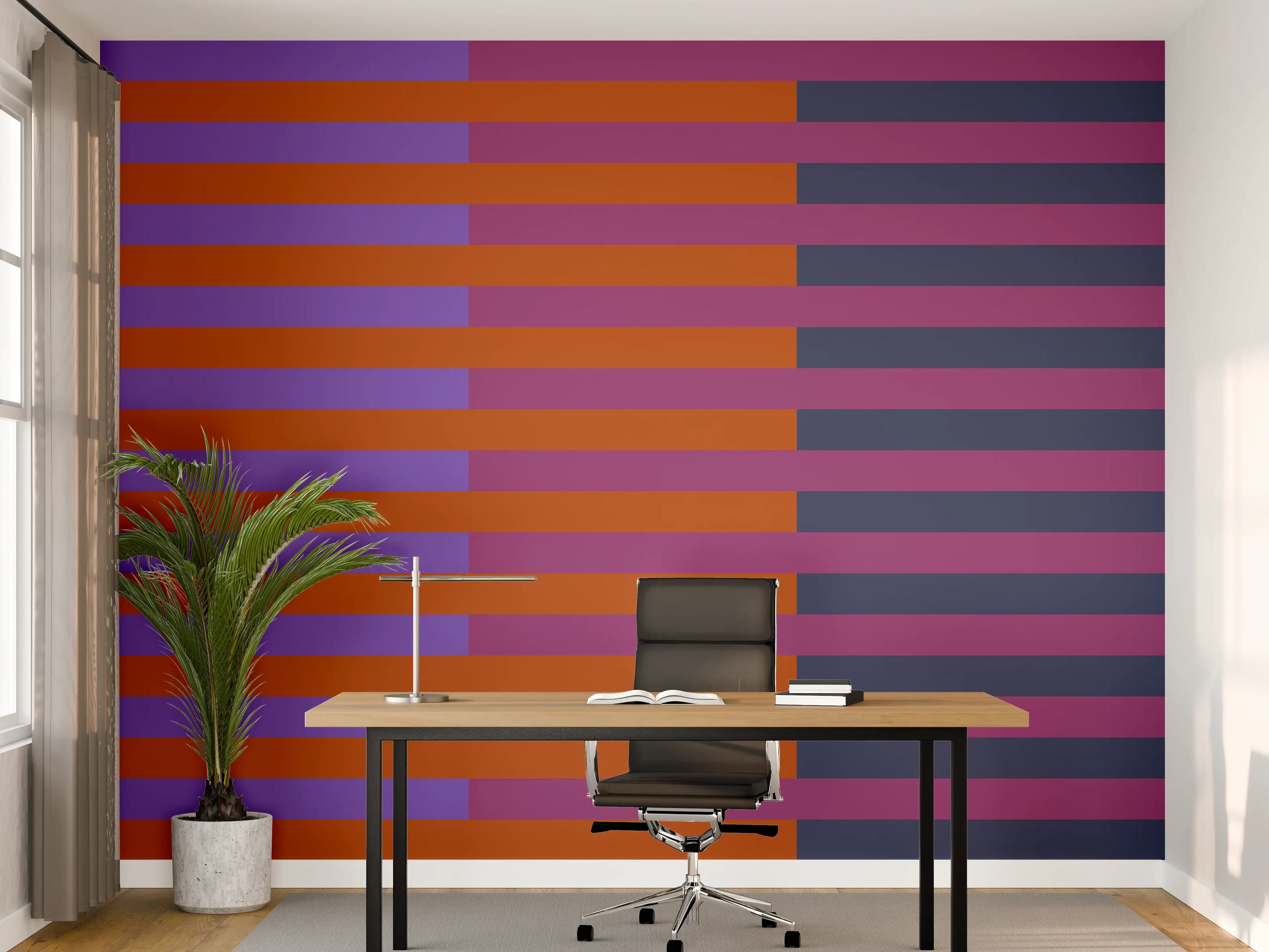 Büro Wandgestaltung - The Retros - Multy Stripes - Sansa