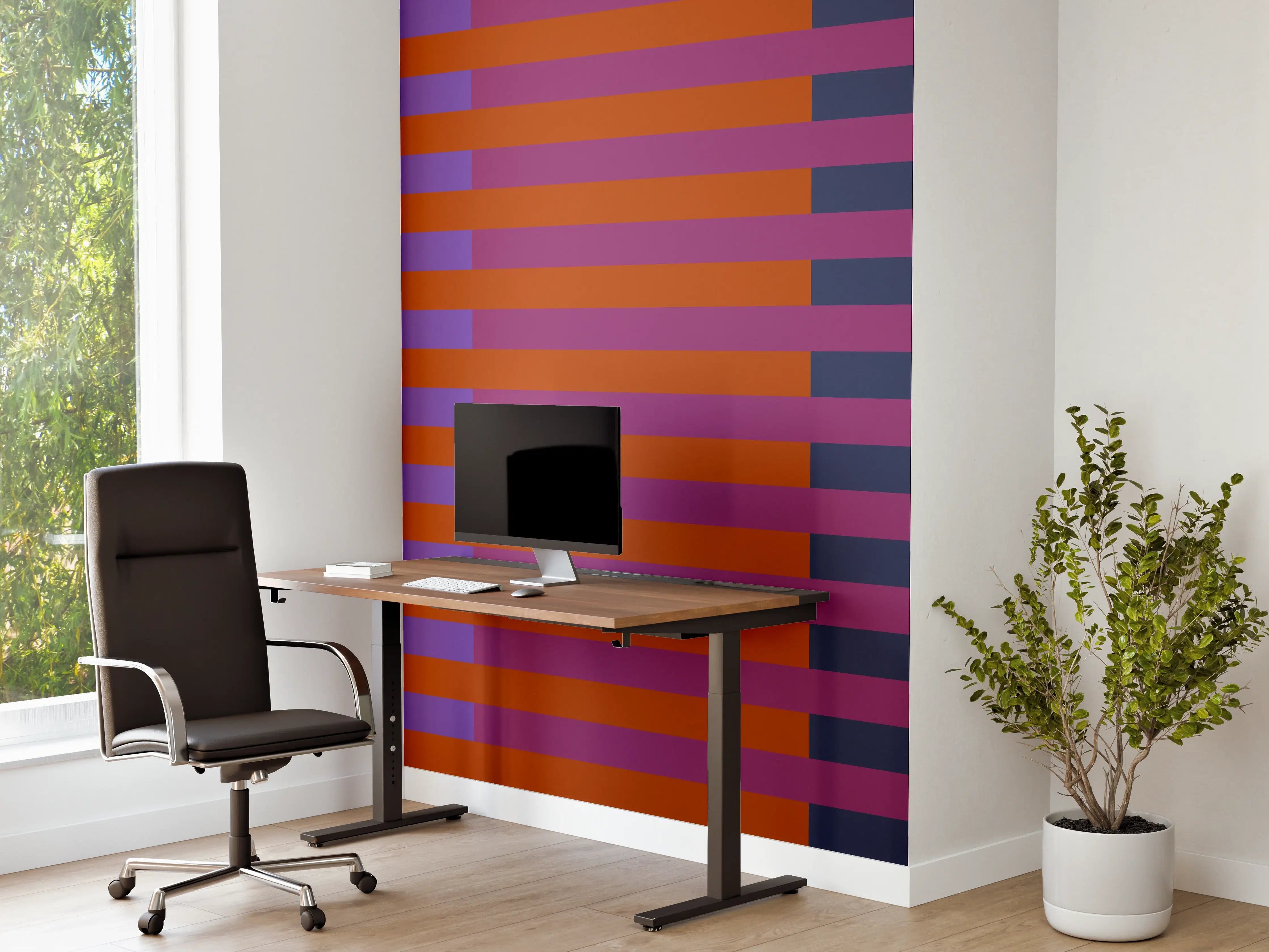 Büro Wandgestaltung - The Retros - Multy Stripes - Sansa