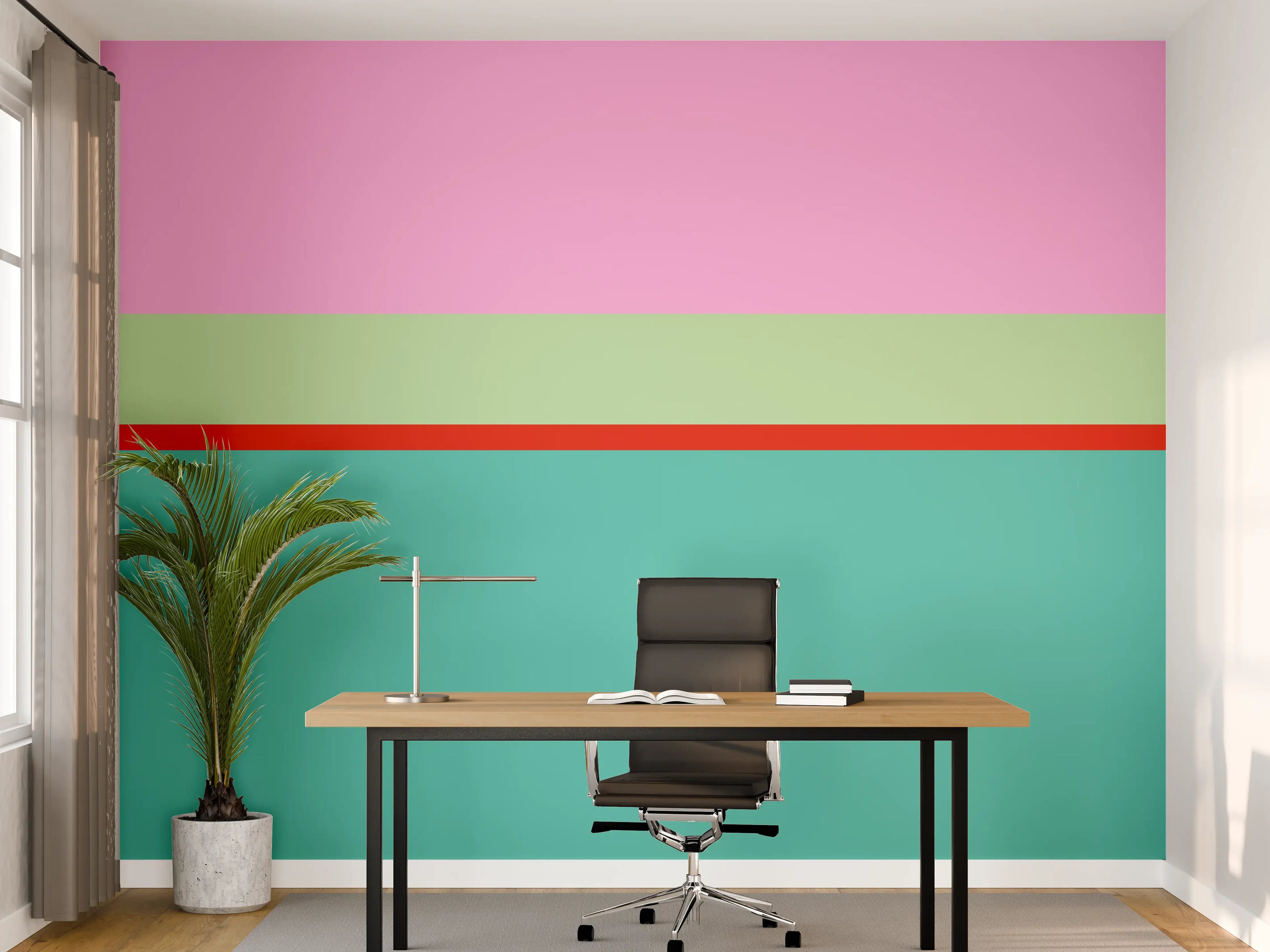 Büro Wandgestaltung - The Springs - Horizontal - Peony