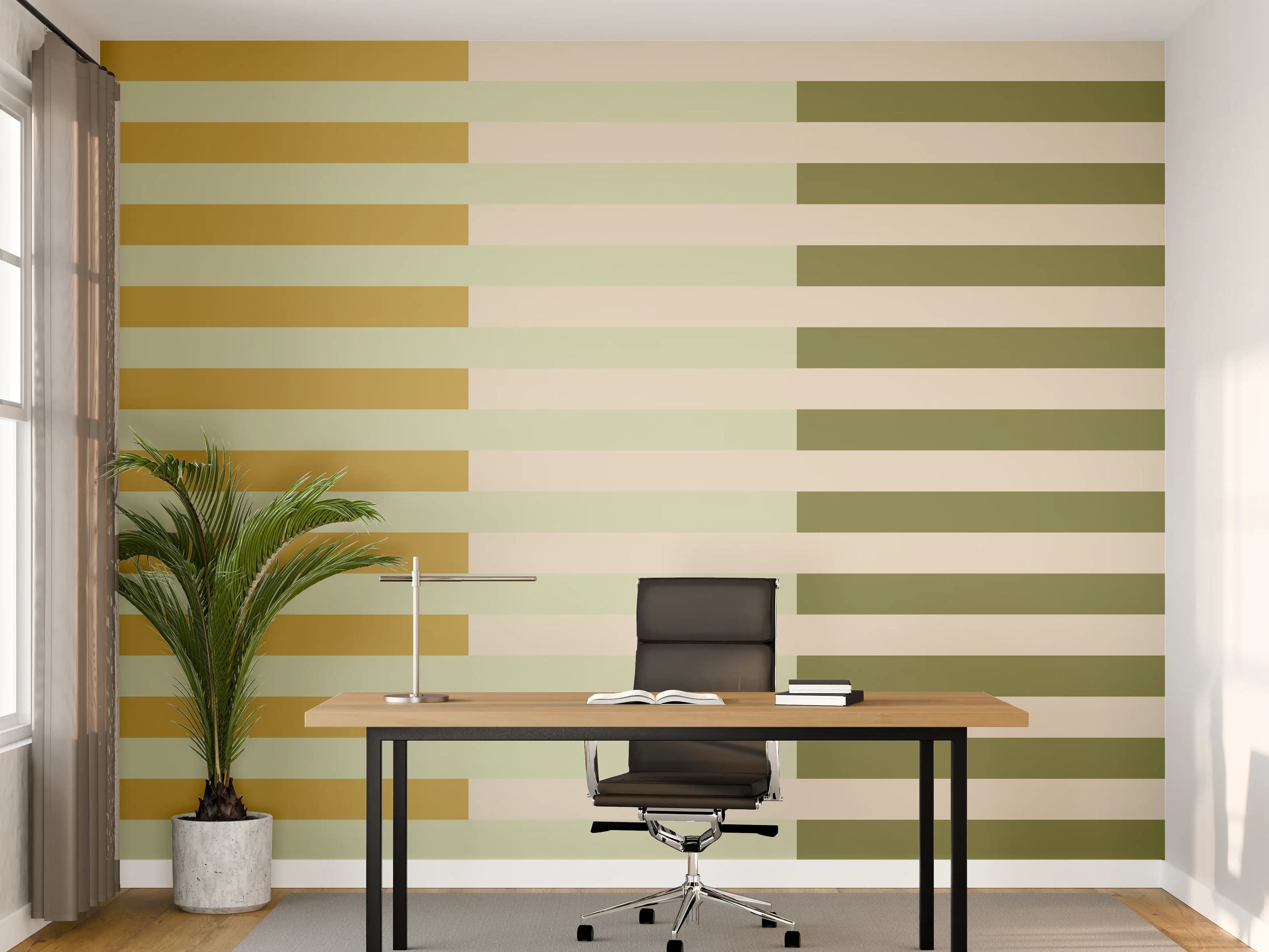 Büro Wandgestaltung - The Springs - Multy Stripes - Birch