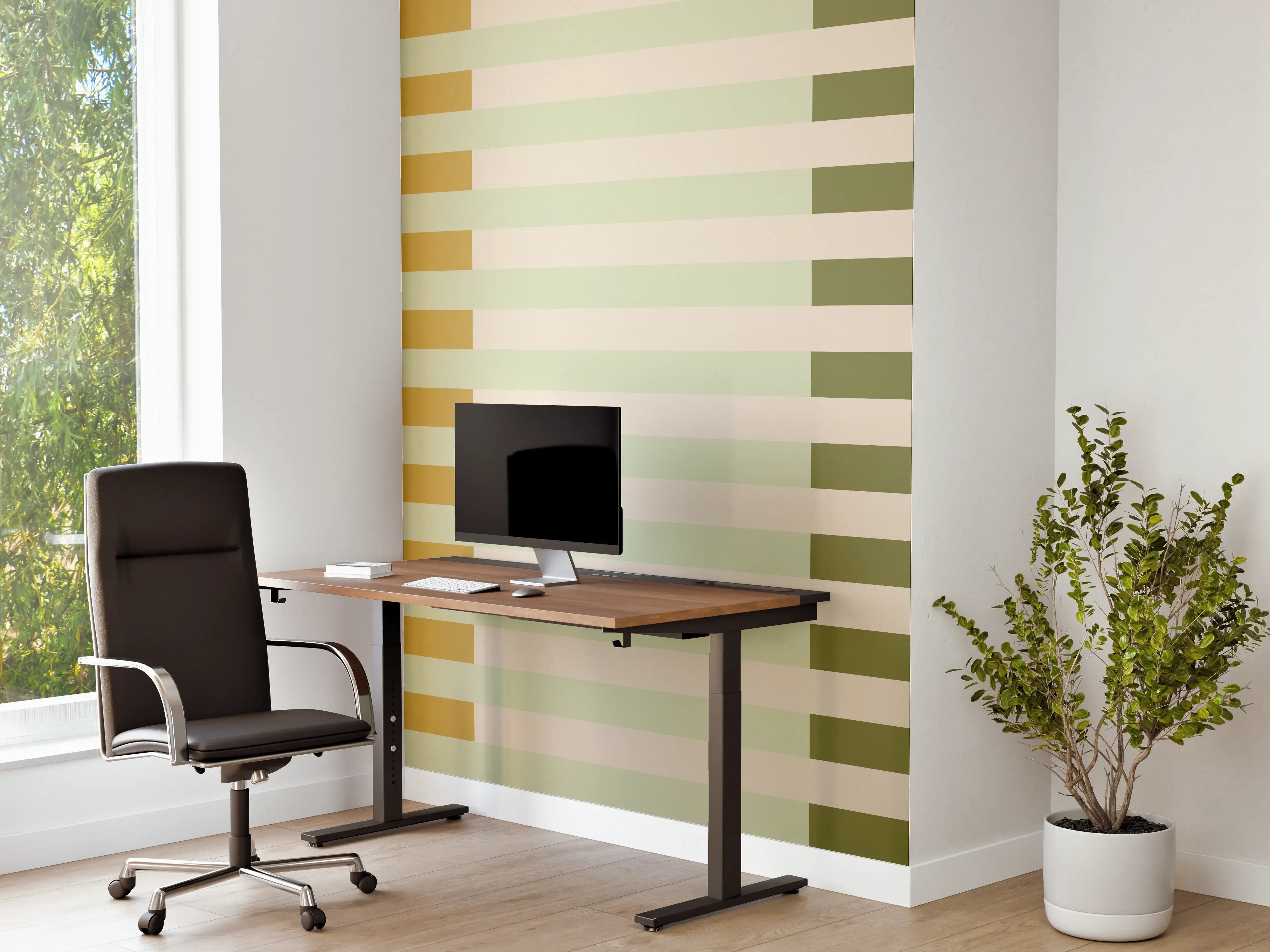 Büro Wandgestaltung - The Springs - Multy Stripes - Birch