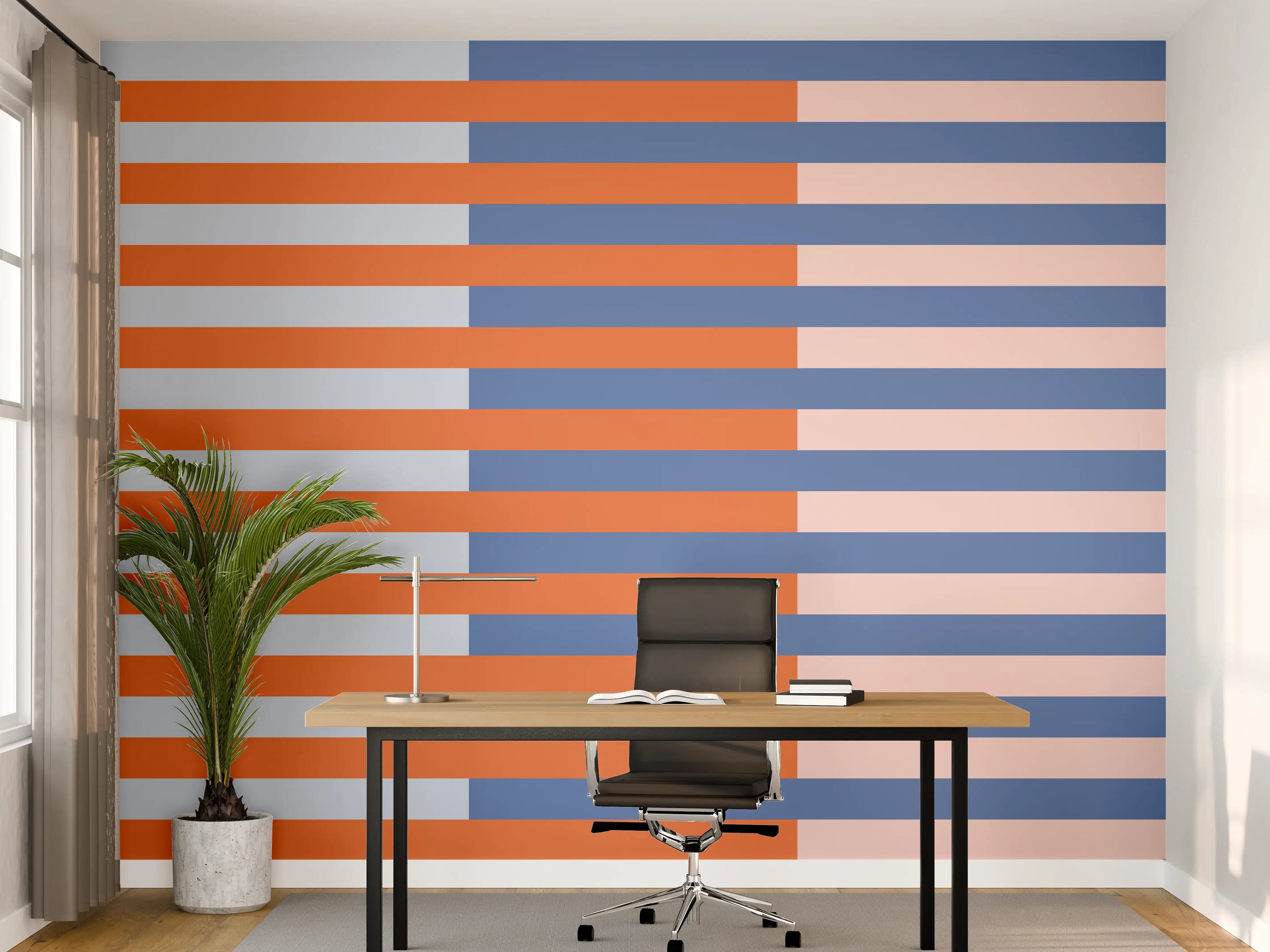 Büro Wandgestaltung - The Springs - Multy Stripes - Crocus