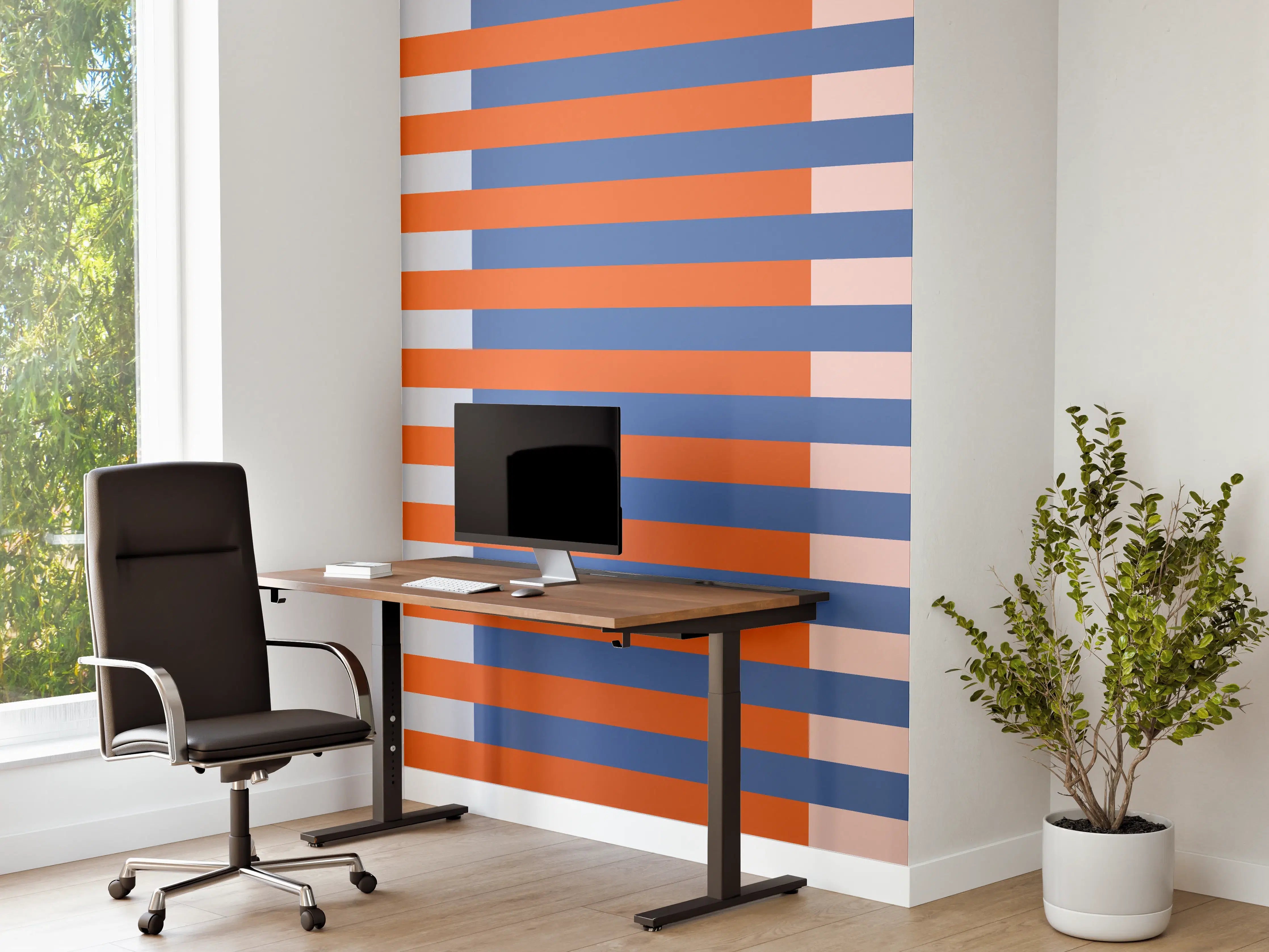 Büro Wandgestaltung - The Springs - Multy Stripes - Crocus
