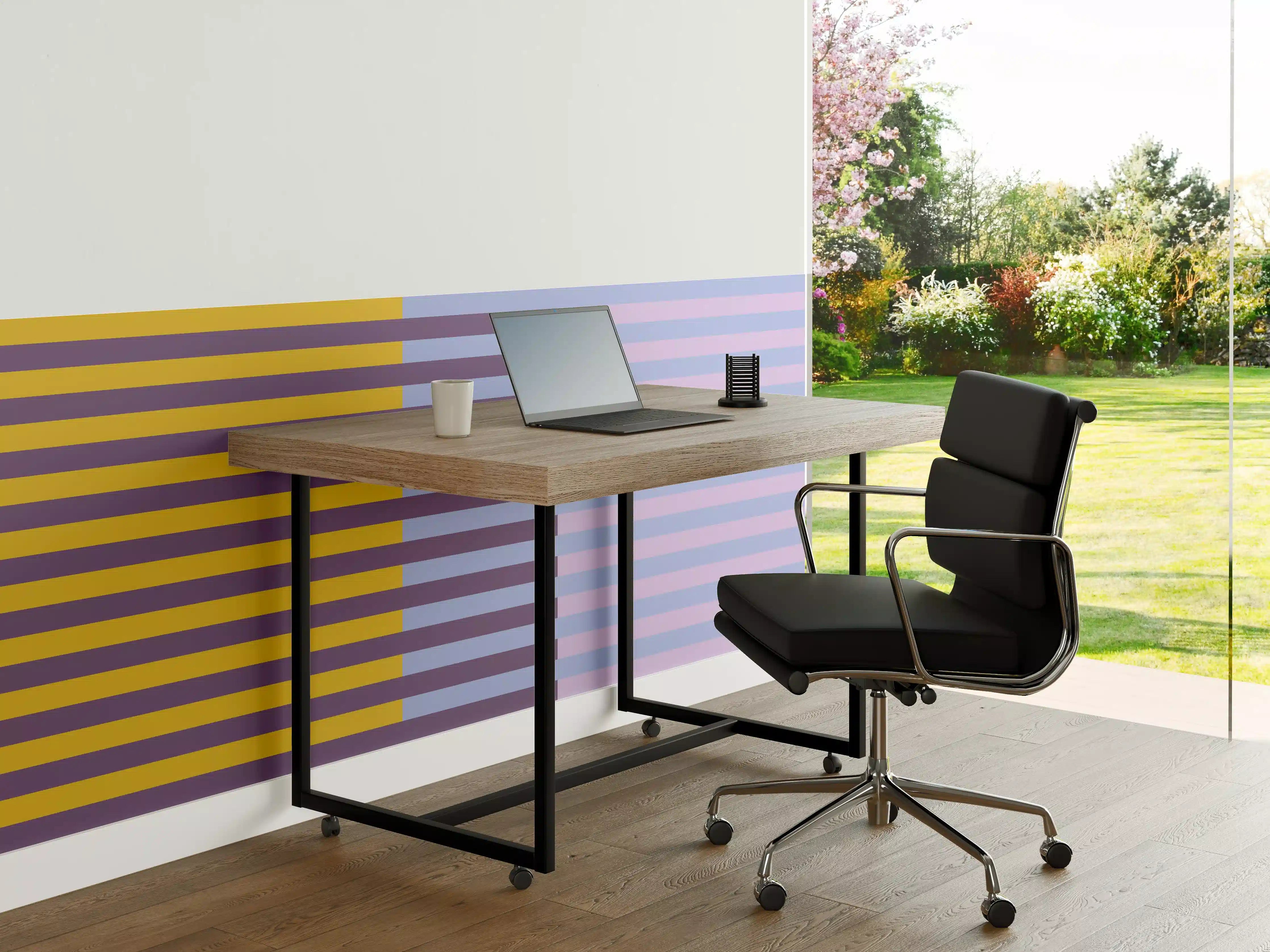 Büro Wandgestaltung - The Springs - Multy Stripes - Lilac