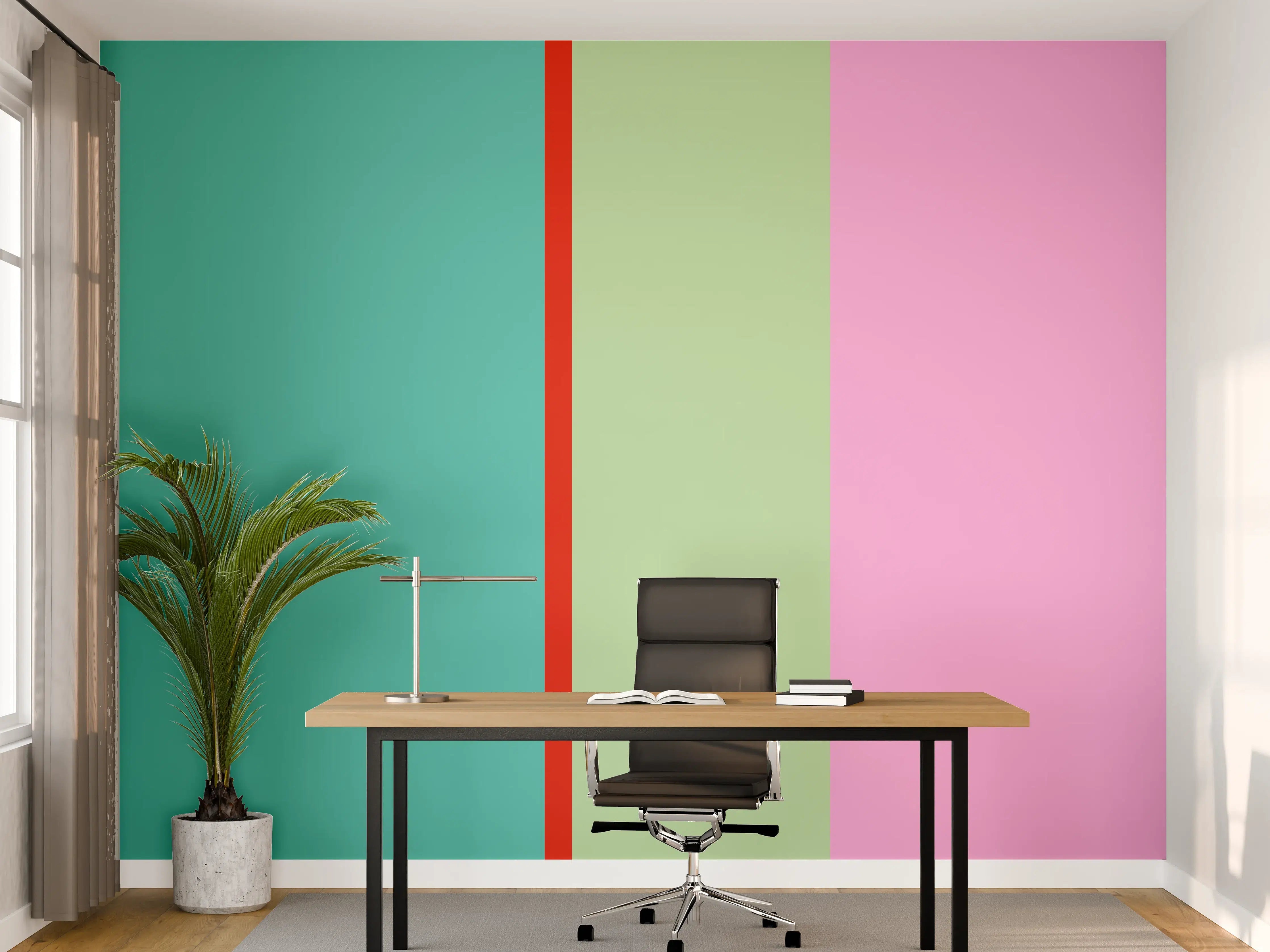 Büro Wandgestaltung - The Springs - Vertikal - Peony