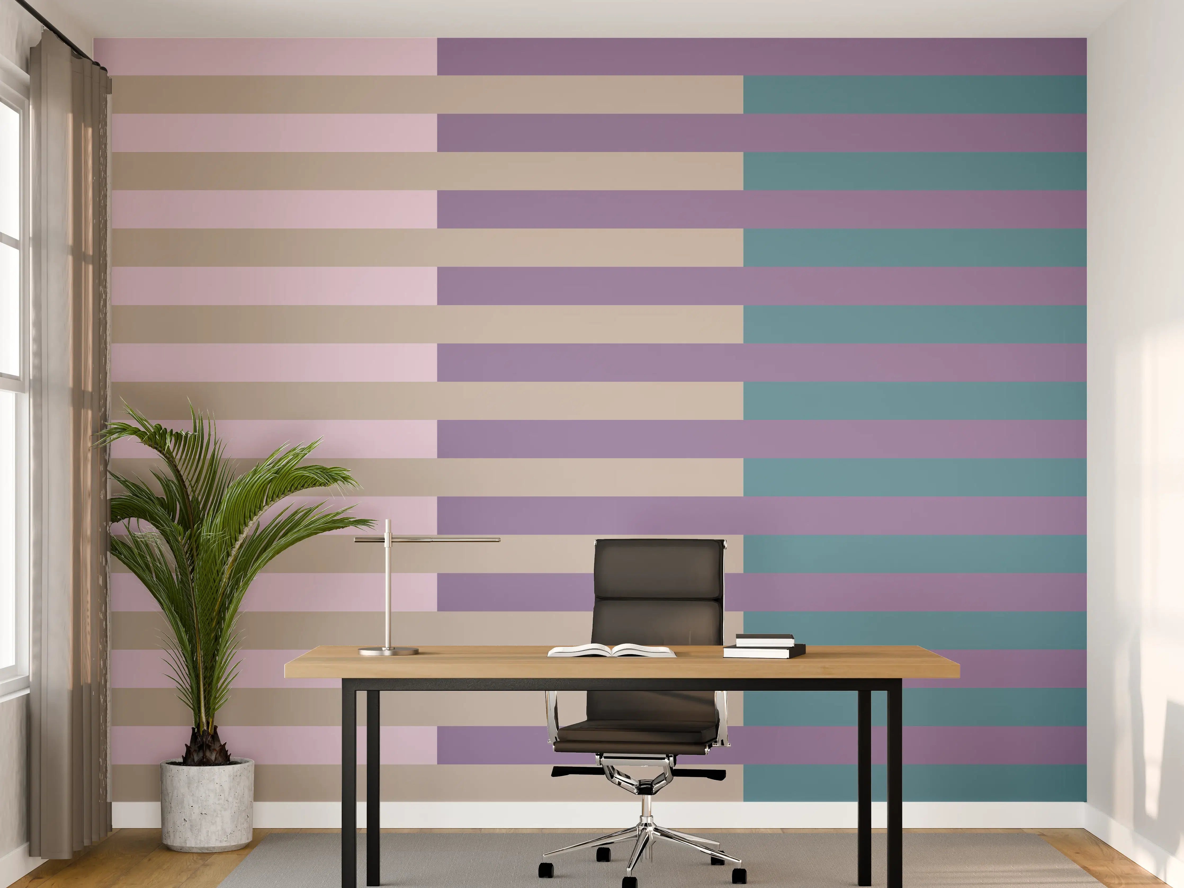 Büro Wandgestaltung - The Vintages - Multy Stripes - Daphne