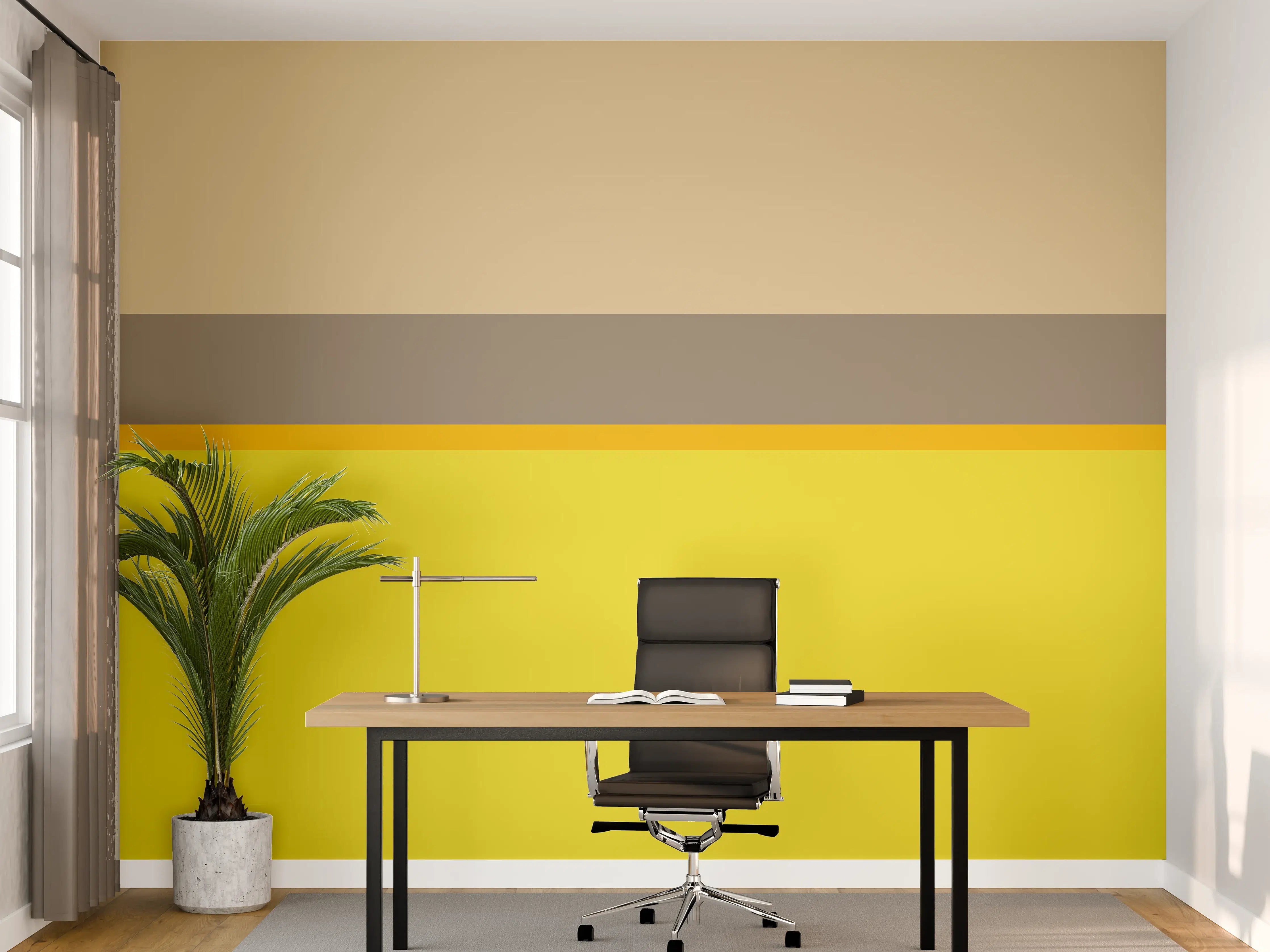 Büro Wandgestaltung - The Yellows - Horizontal - Honey