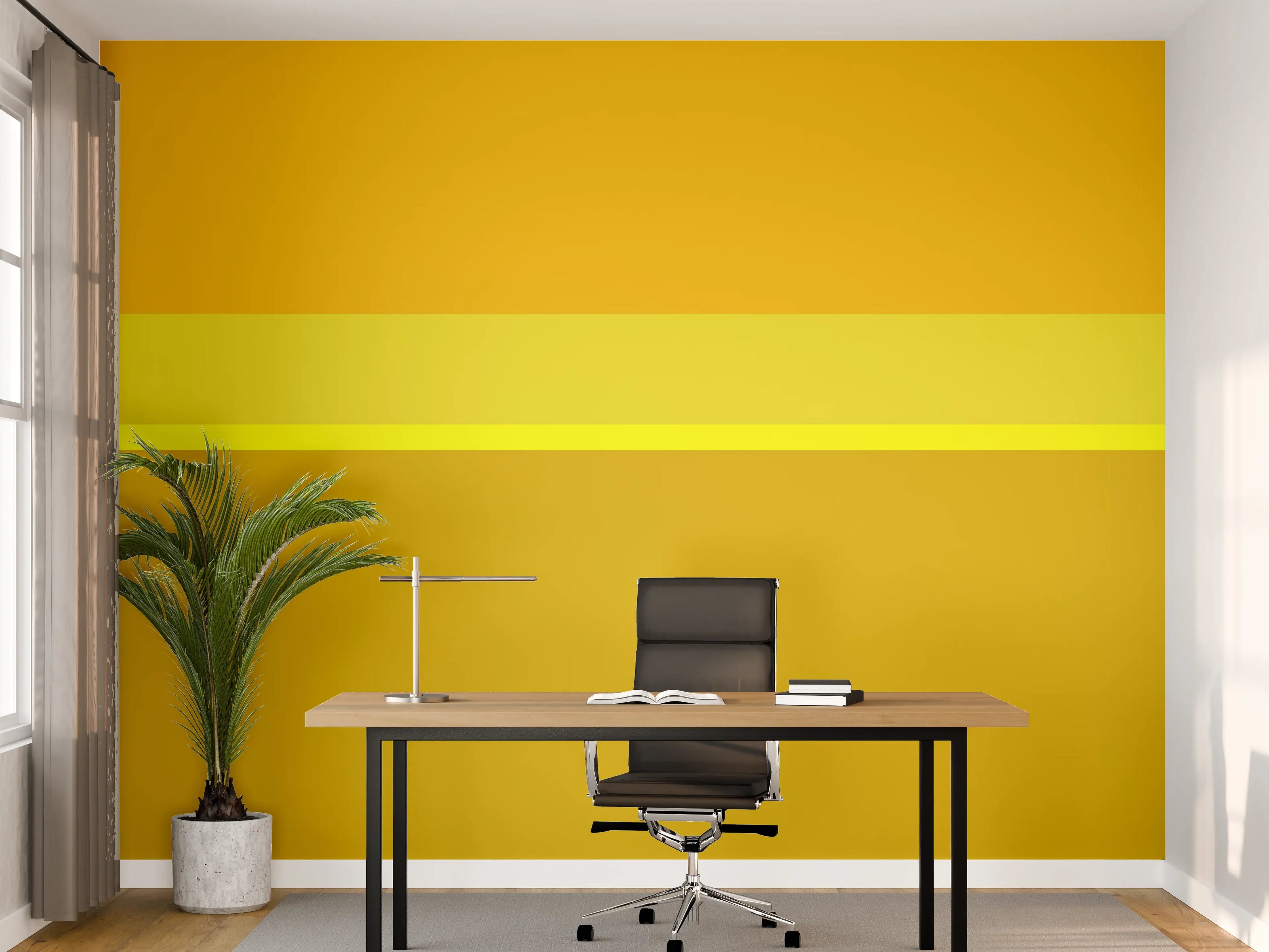 Büro Wandgestaltung - The Yellows - Horizontal - Lemon