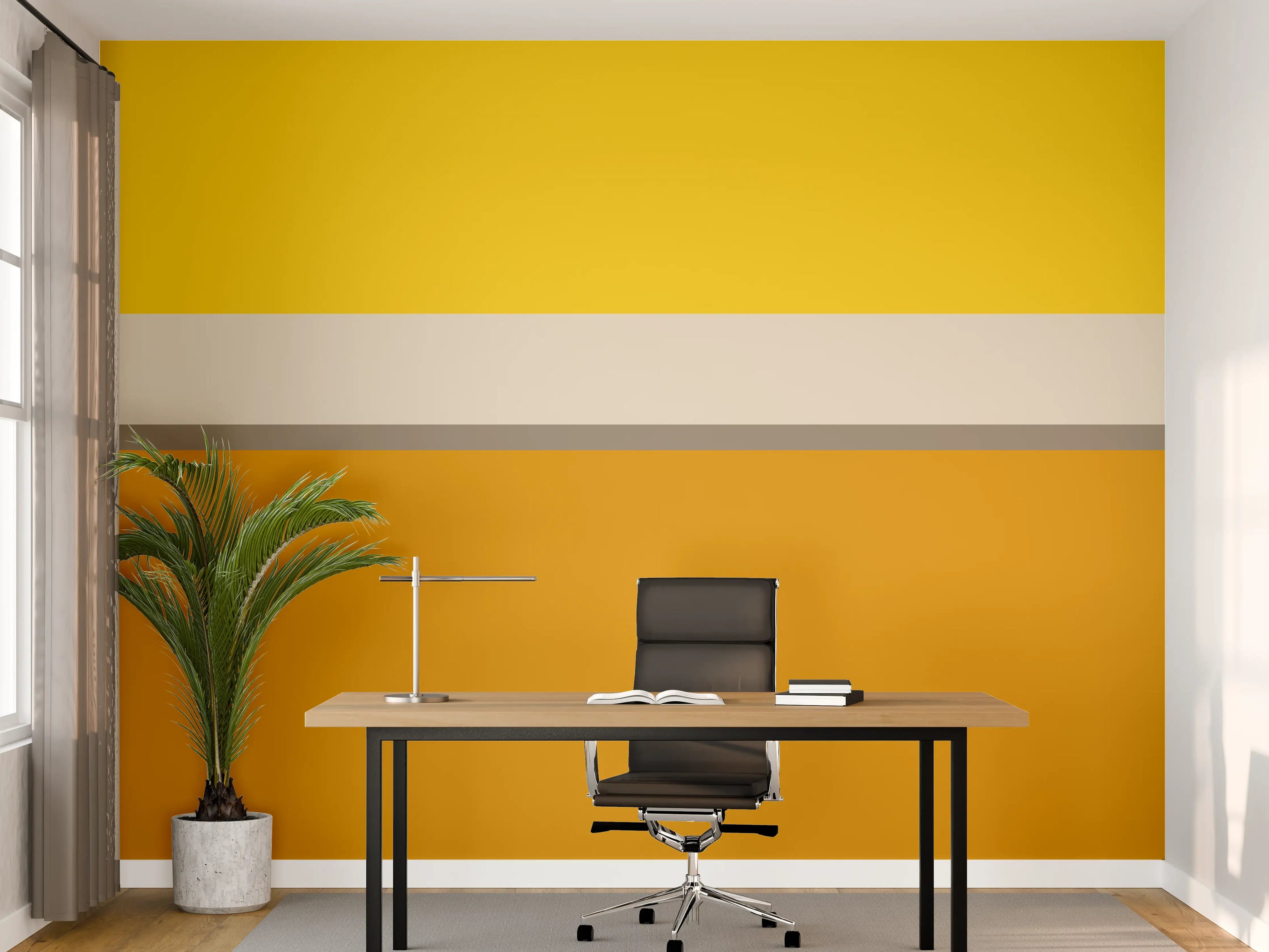 Büro Wandgestaltung - The Yellows - Horizontal - Saffron