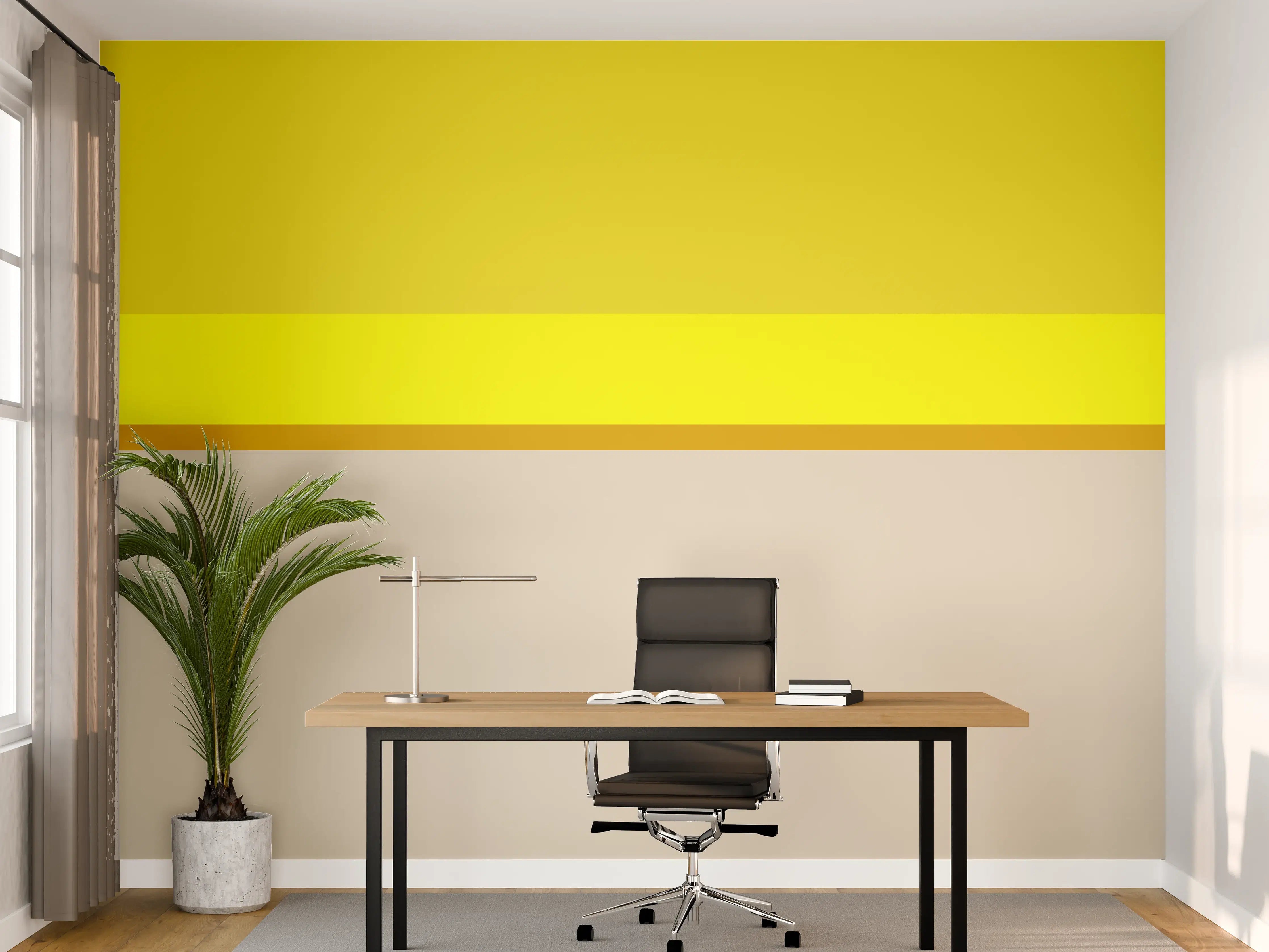 Büro Wandgestaltung - The Yellows - Horizontal - Vanilla