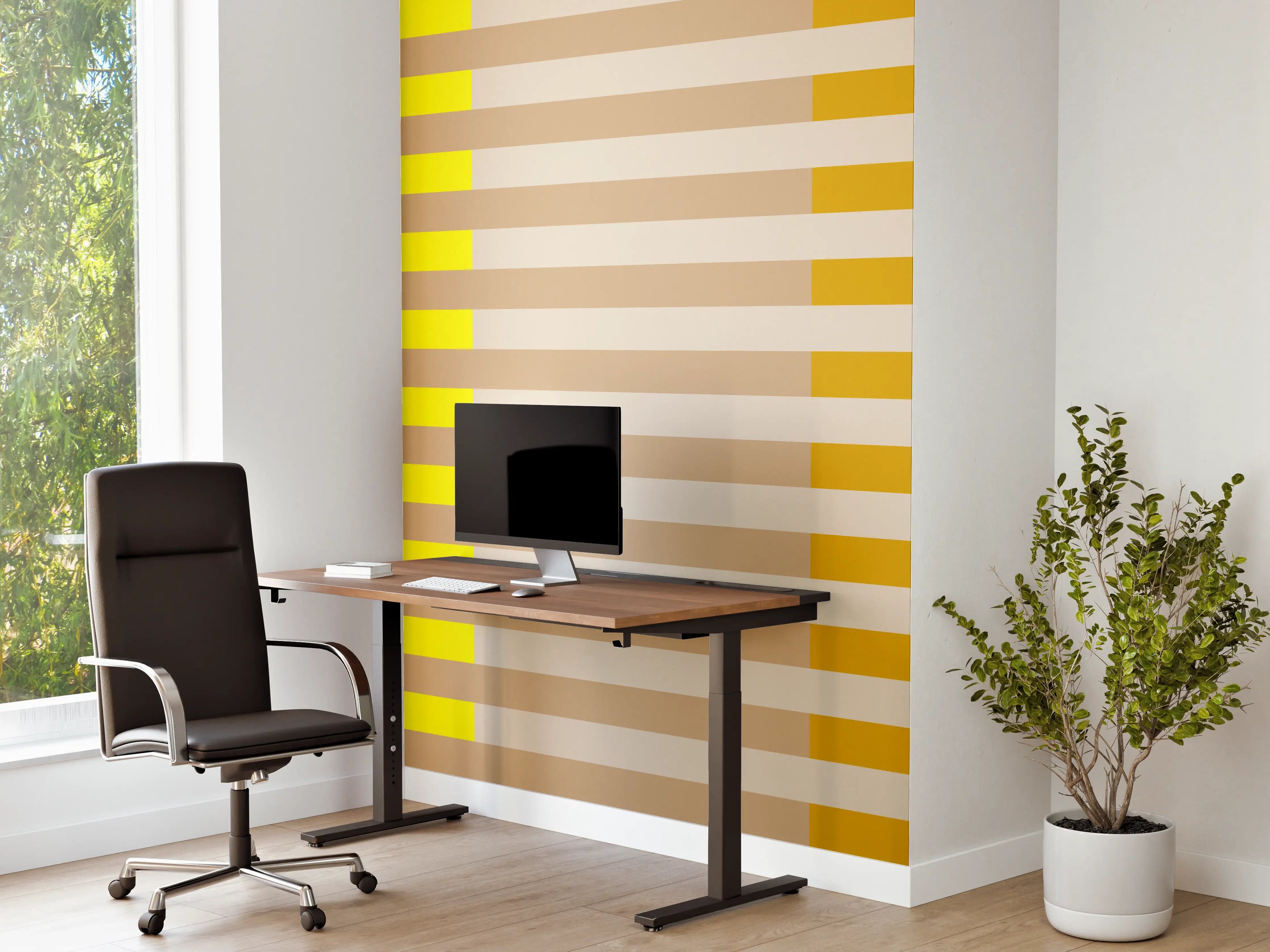 Büro Wandgestaltung - The Yellows - Multy Stripes - Buttercup