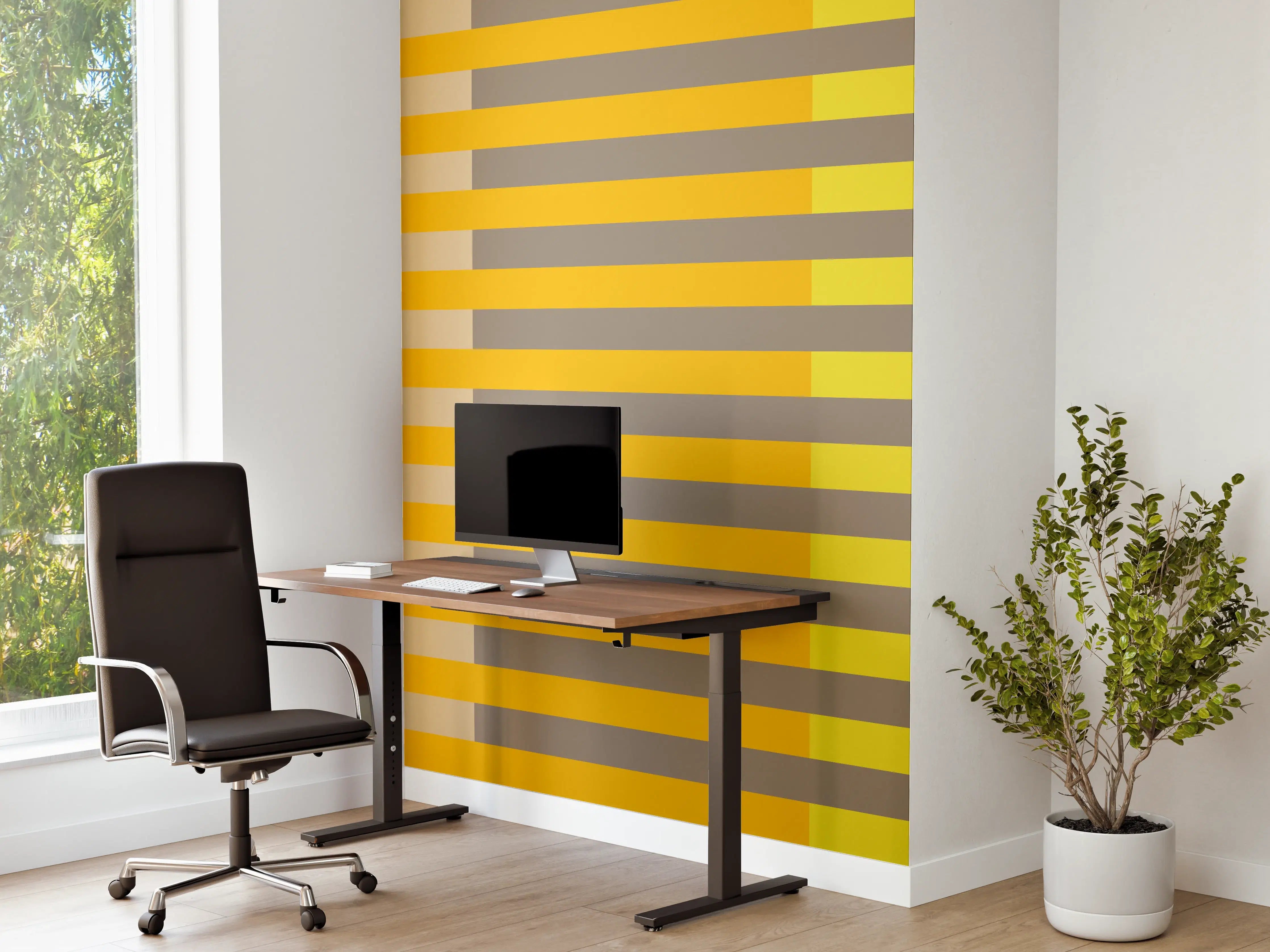 Büro Wandgestaltung - The Yellows - Multy Stripes - Honey