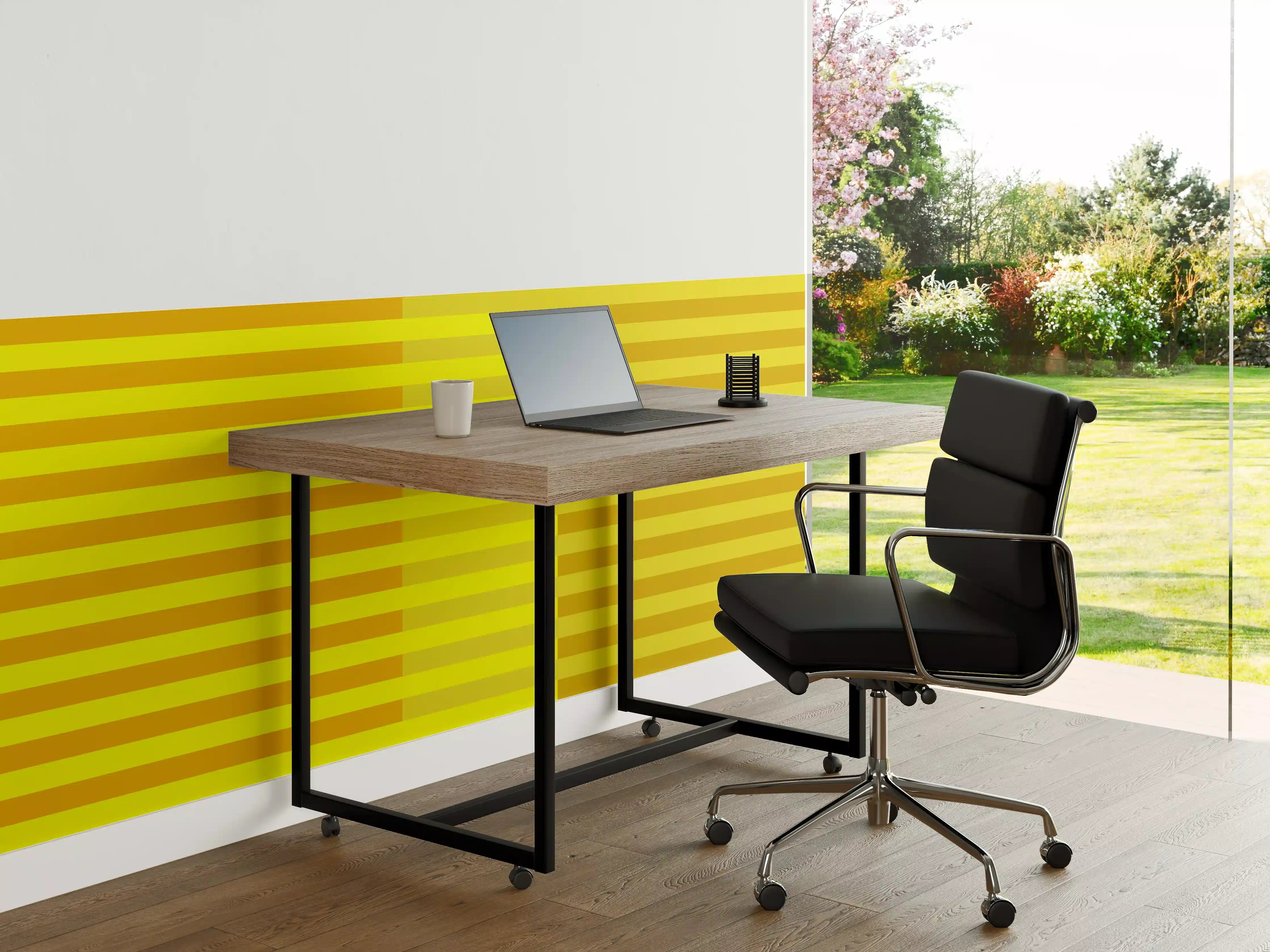 Büro Wandgestaltung - The Yellows - Multy Stripes - Lemon