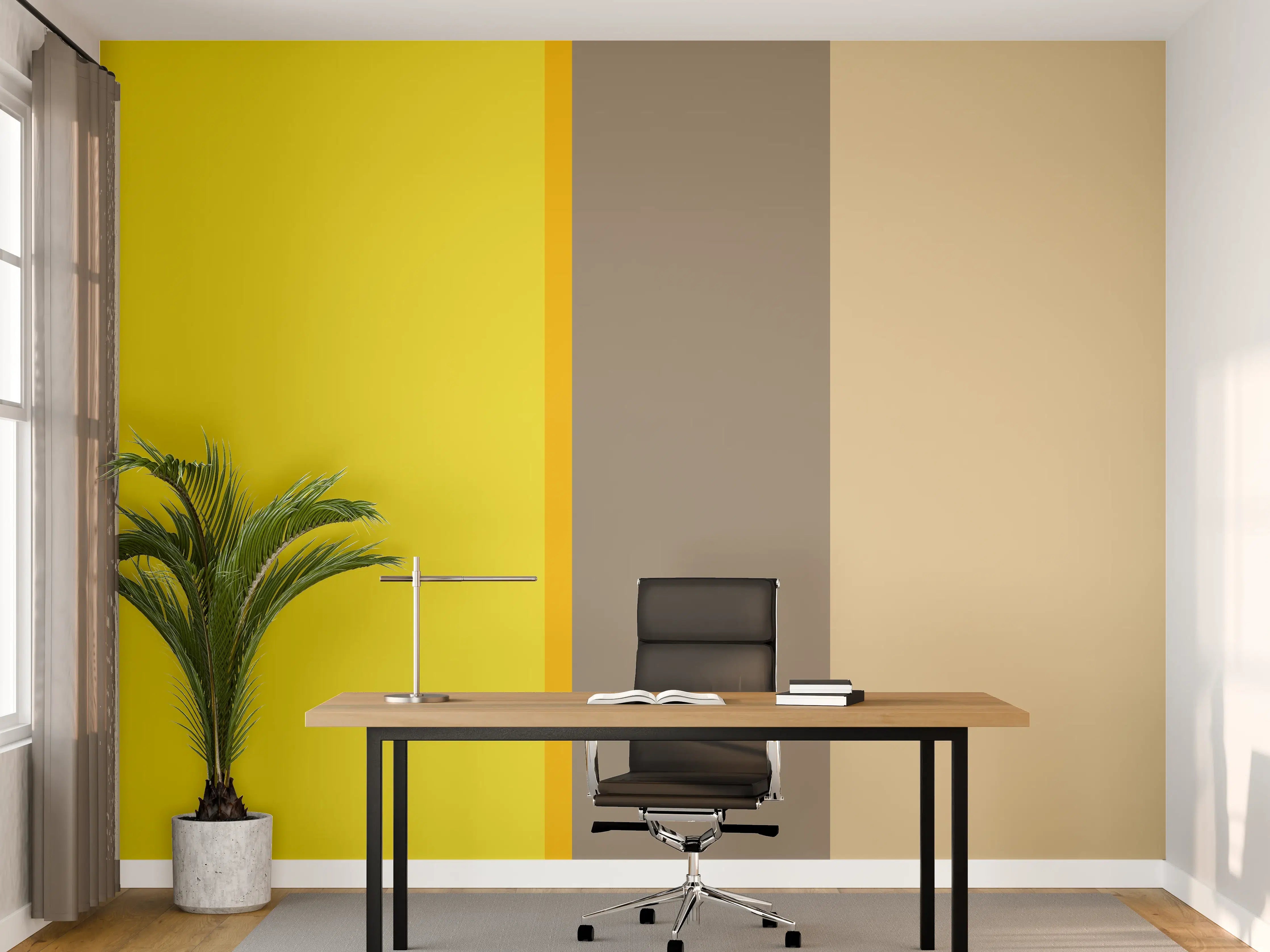 Büro Wandgestaltung - The Yellows - Vertical - Honey