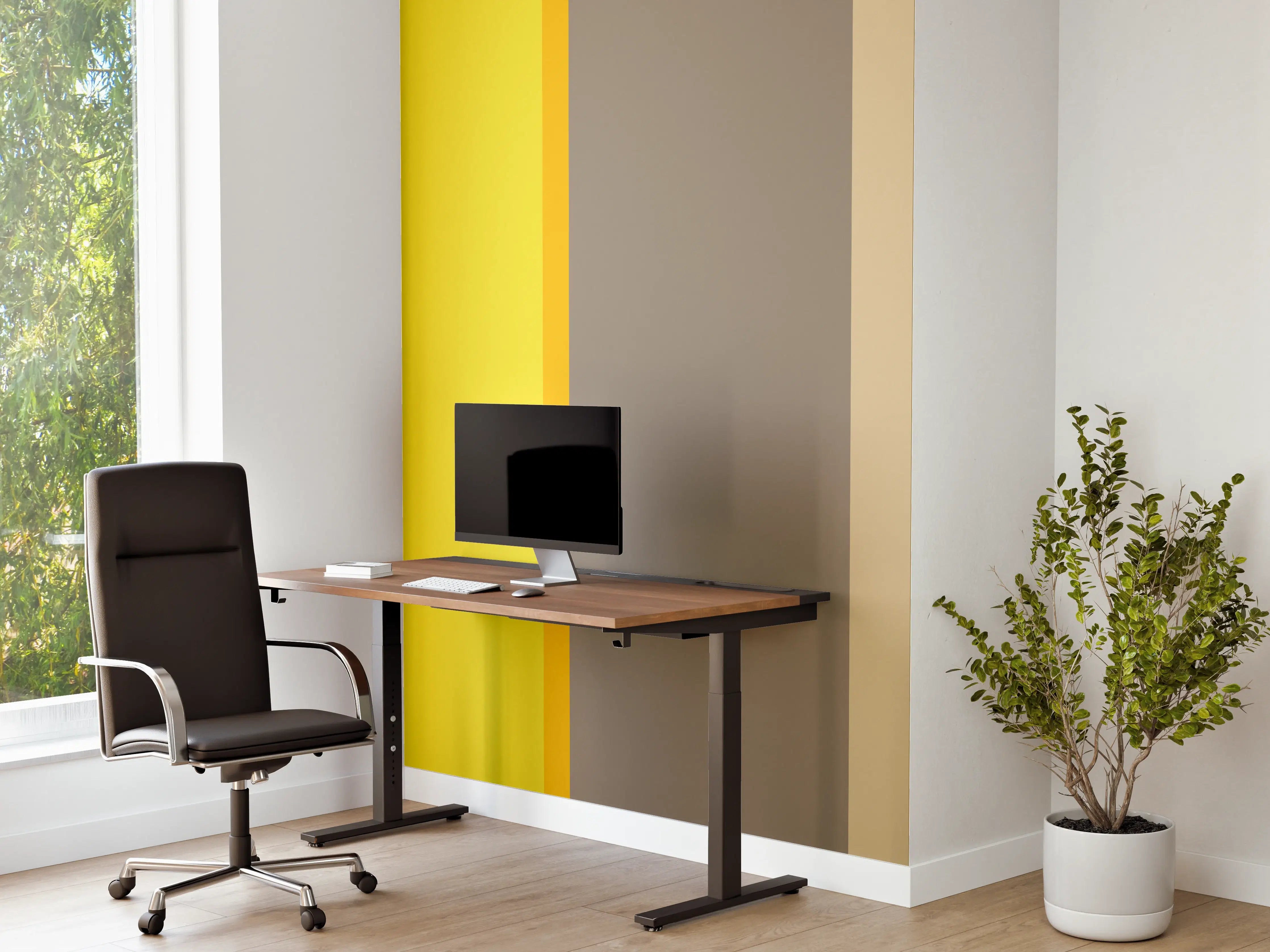 Büro Wandgestaltung - The Yellows - Vertical - Honey