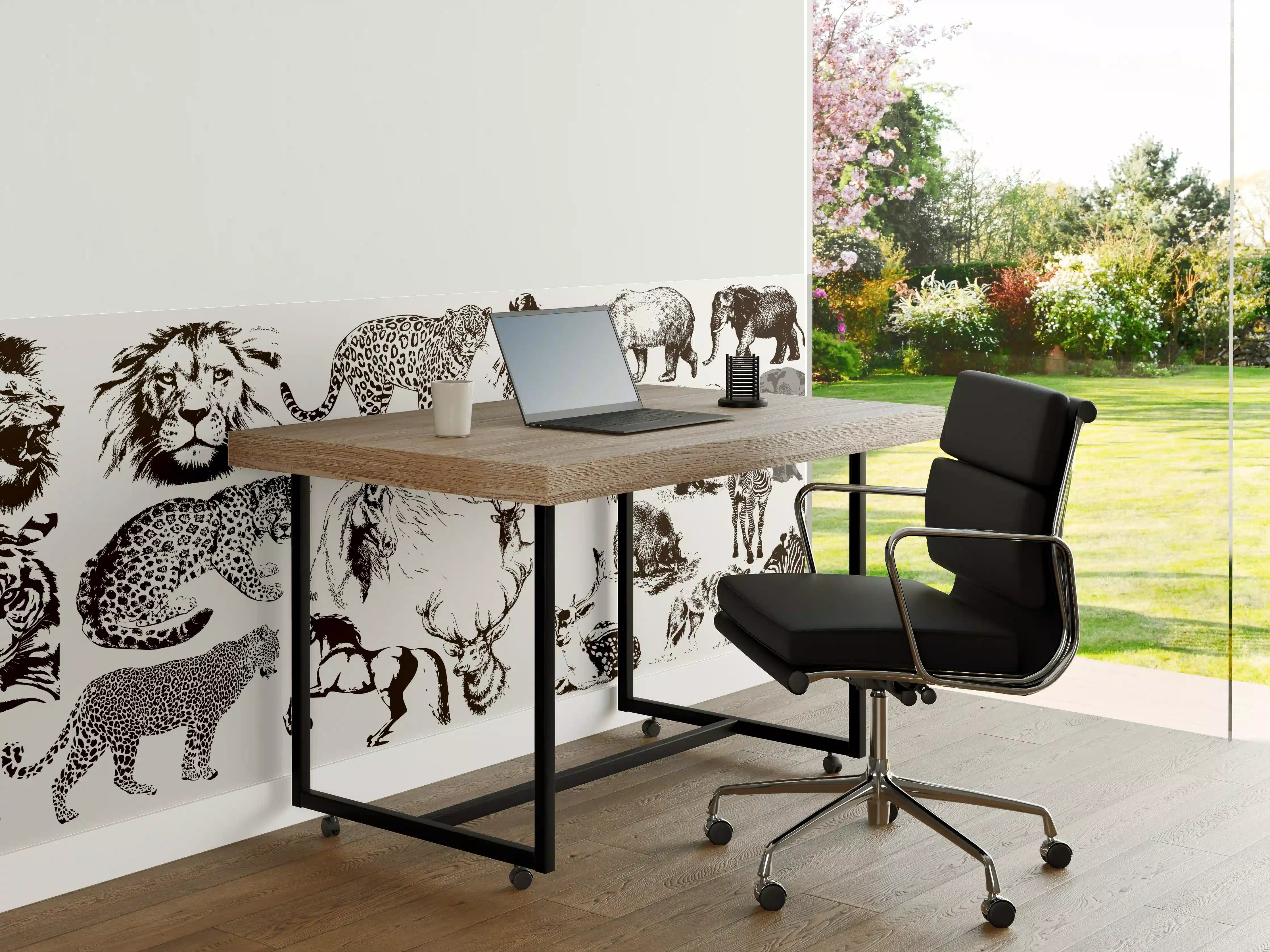 Büro Wandgestaltung - Tierisches Dschungelpanorama