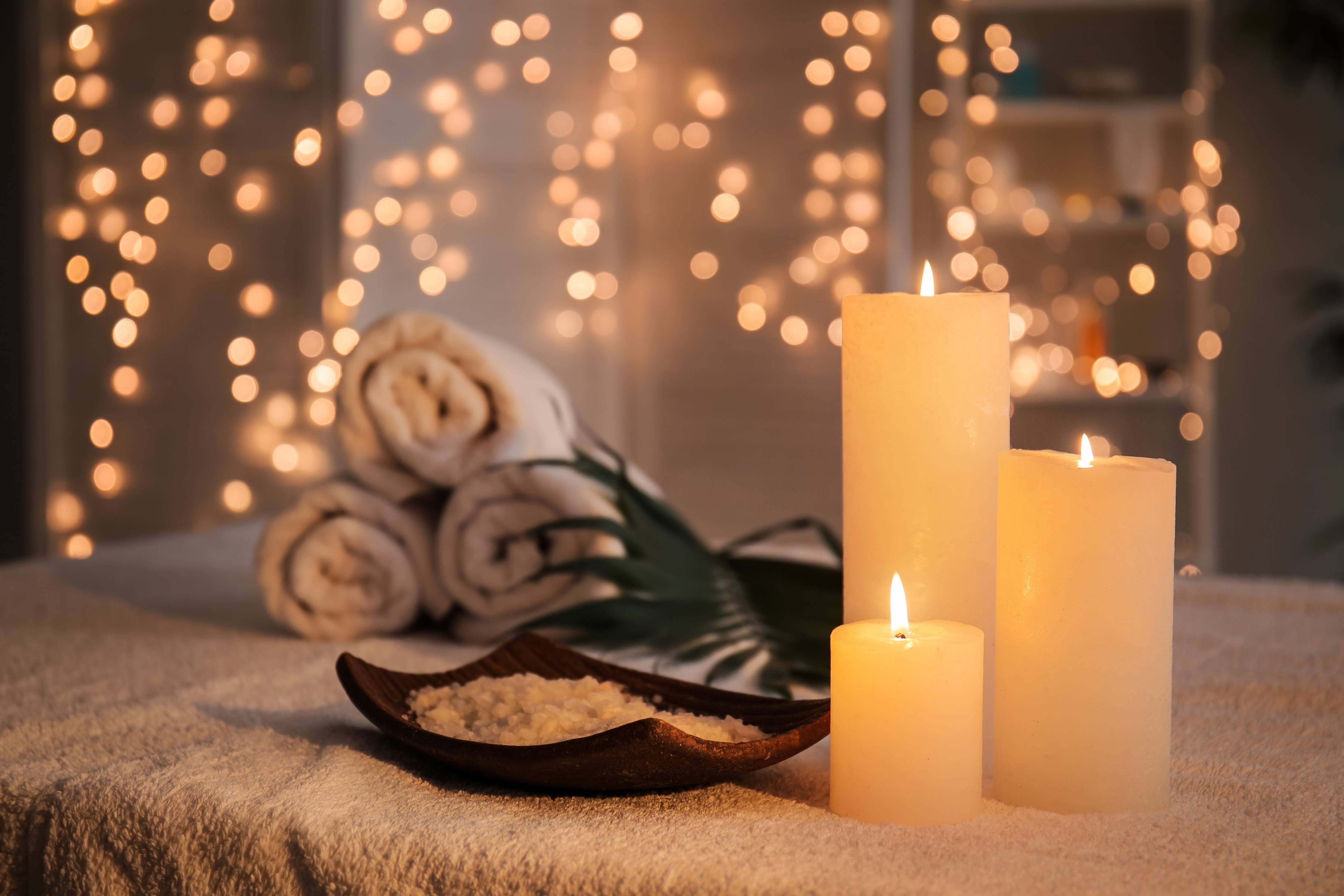 Büro Wandgestaltung-Traditioneller Spa-Salon