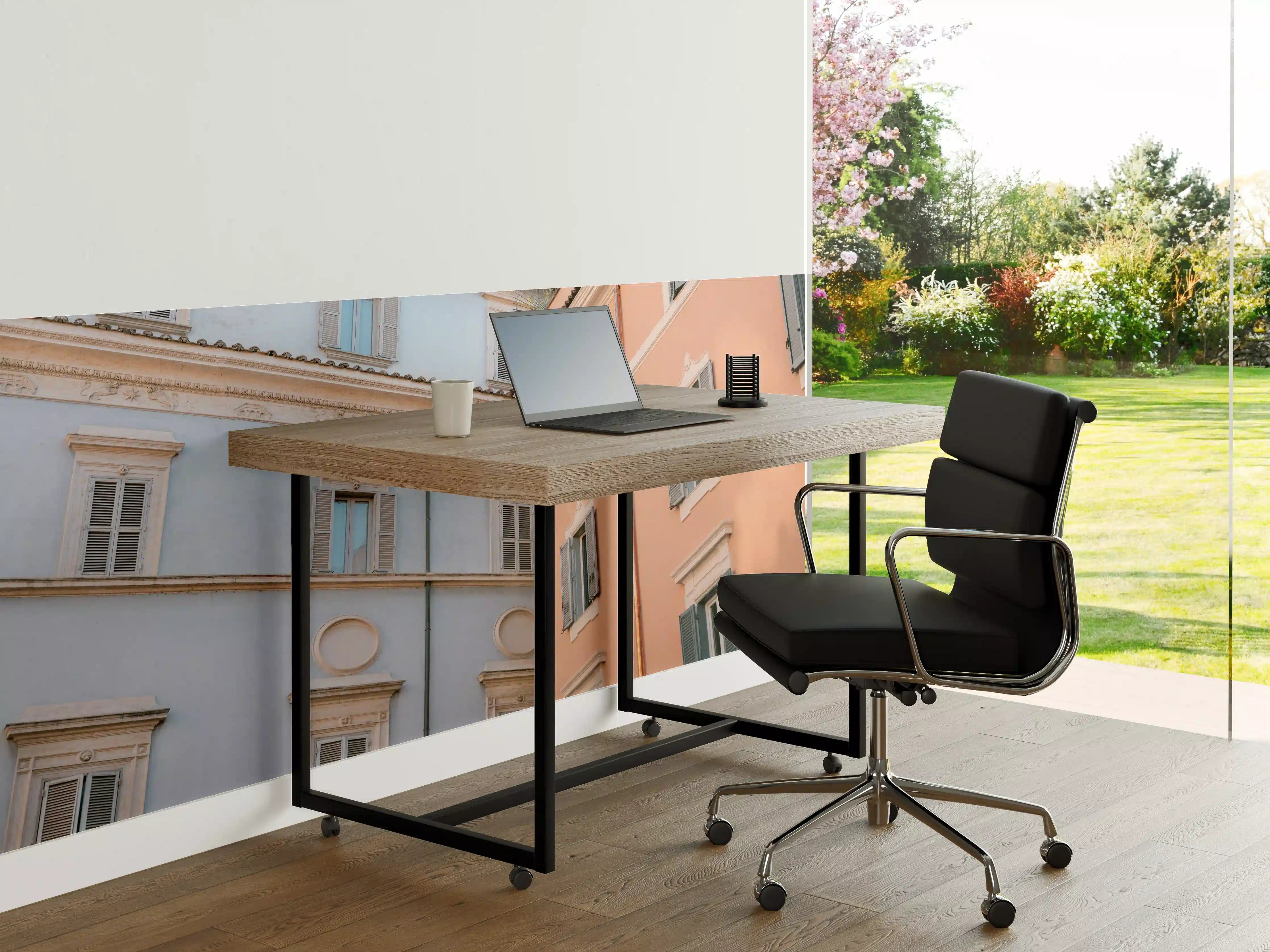 Büro Wandgestaltung - Trastevere in Flieder und Pink