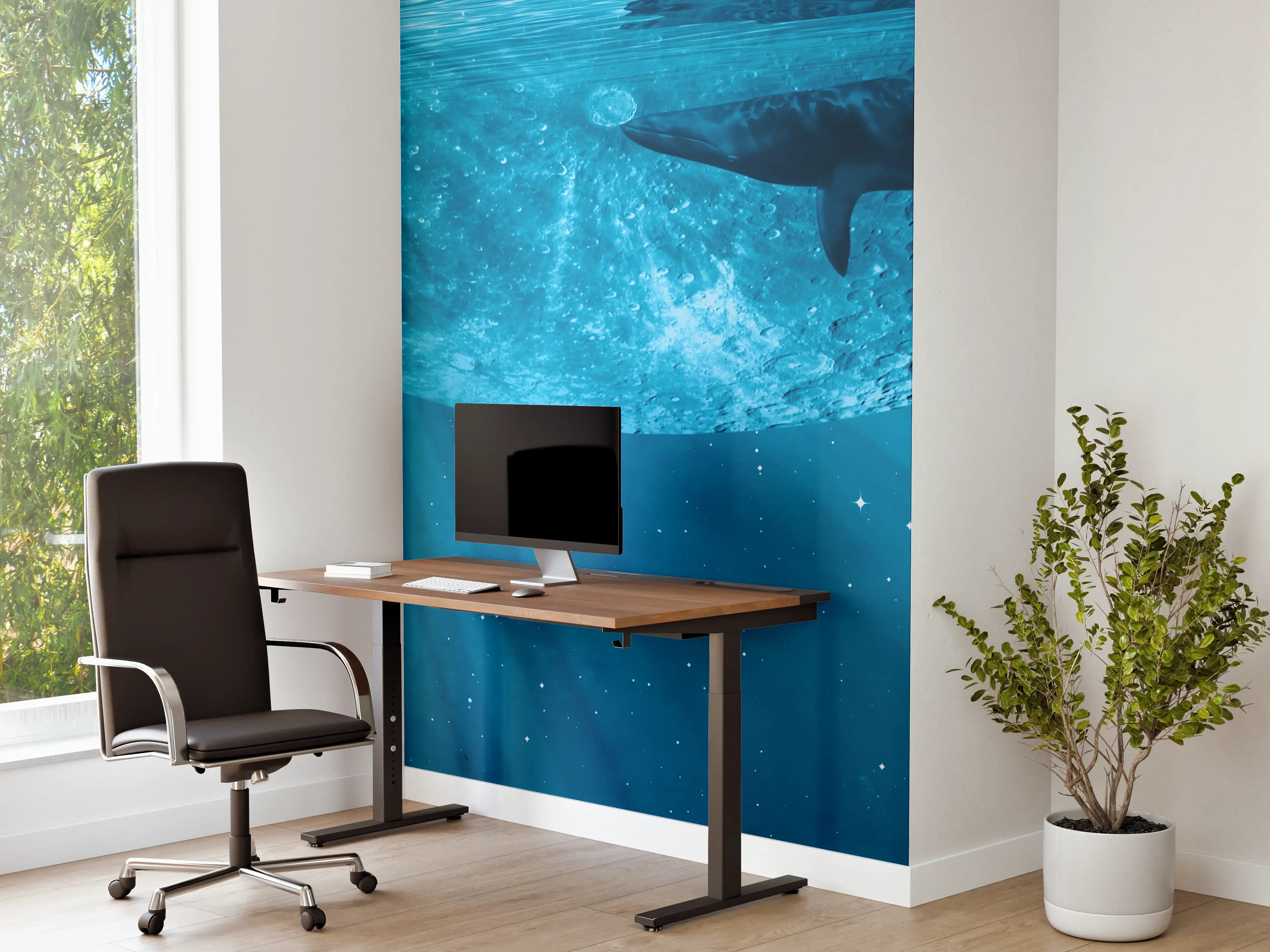 Büro Wandgestaltung - Traumbild eines Wals