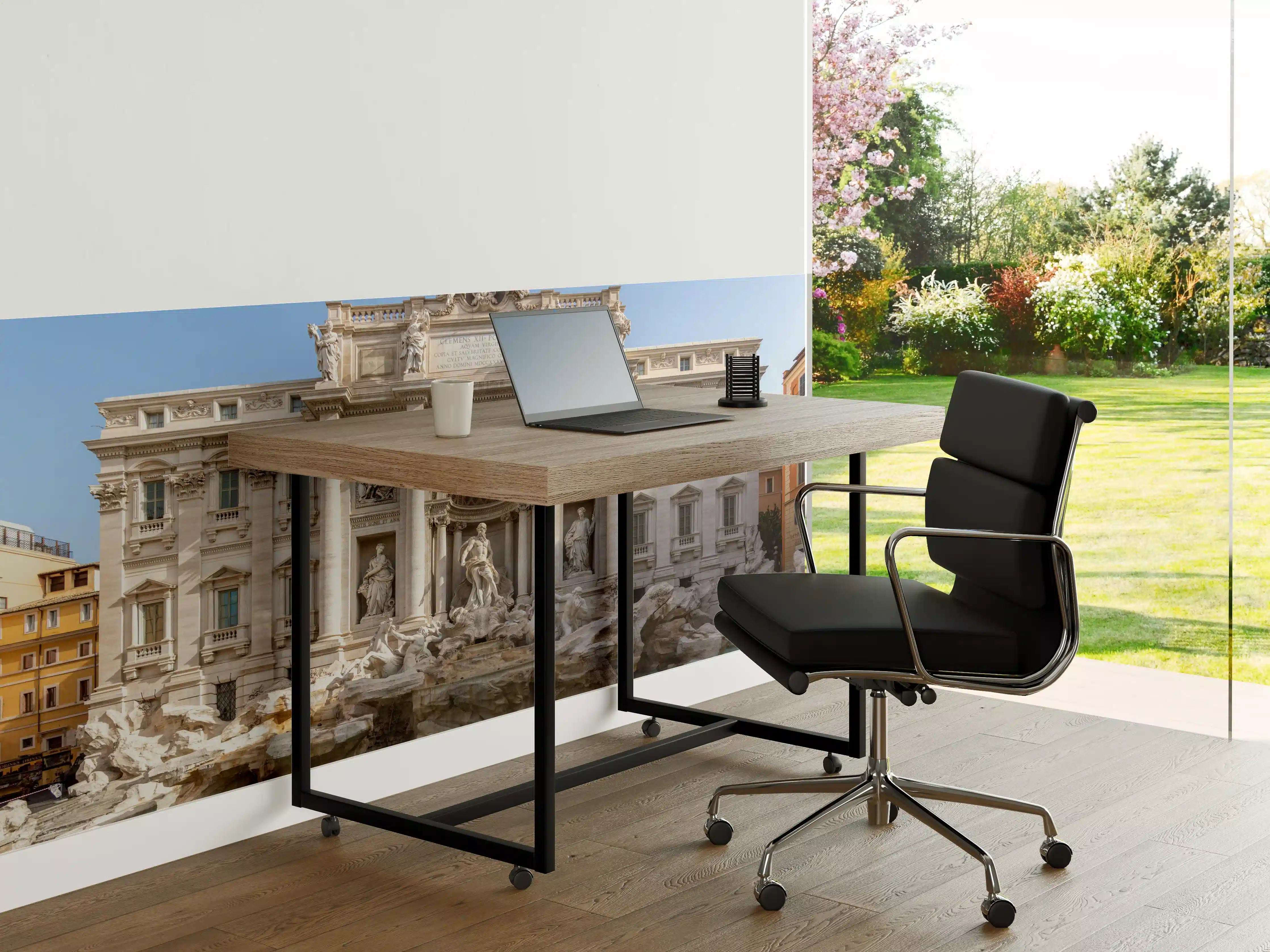 Büro Wandgestaltung - Trevi-Brunnen am Morgen in Rom