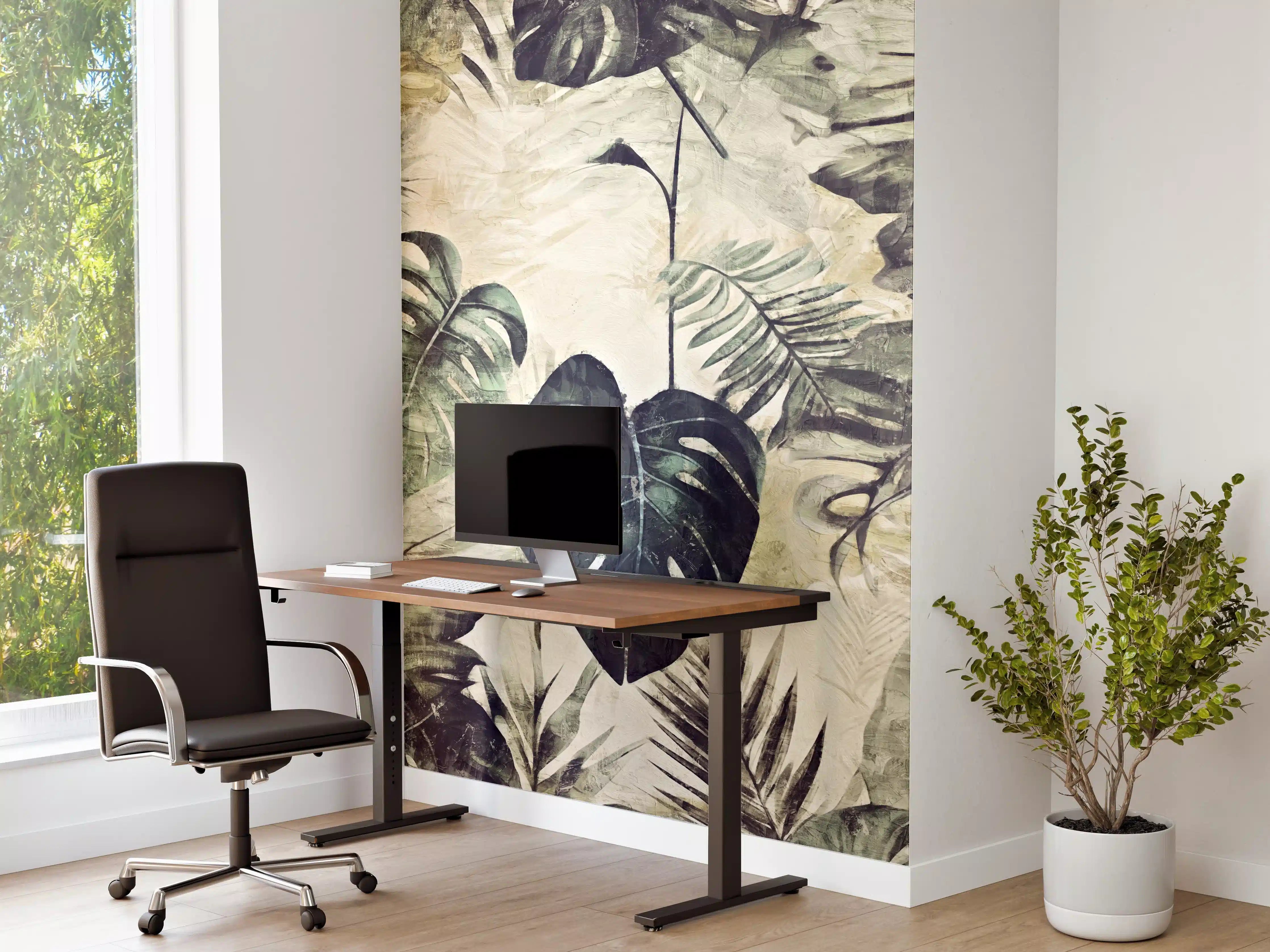 Büro Wandgestaltung - Tropische Dschungel-Grün-Kunst