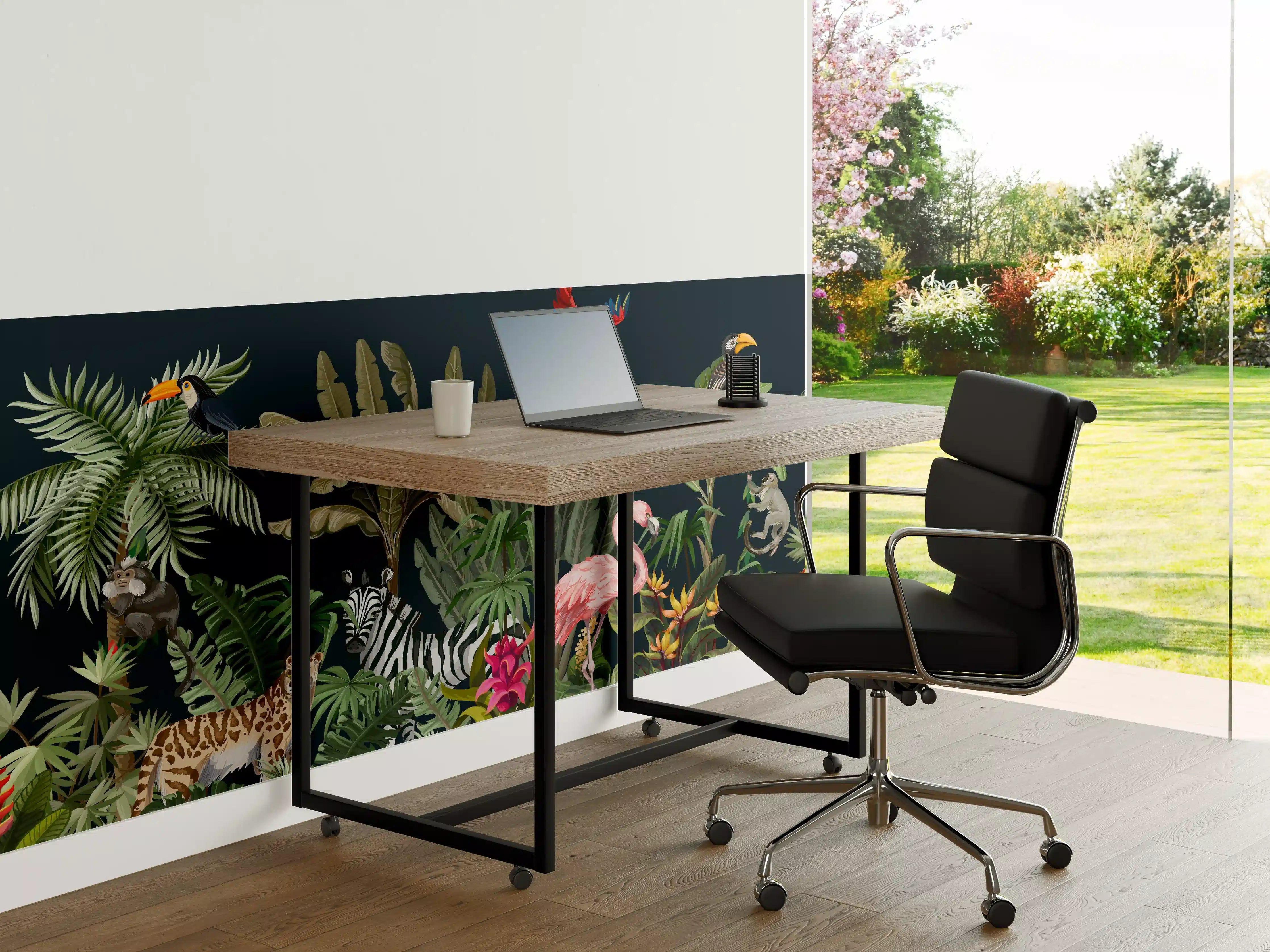 Büro Wandgestaltung - Tropische Pflanzen & Tiere
