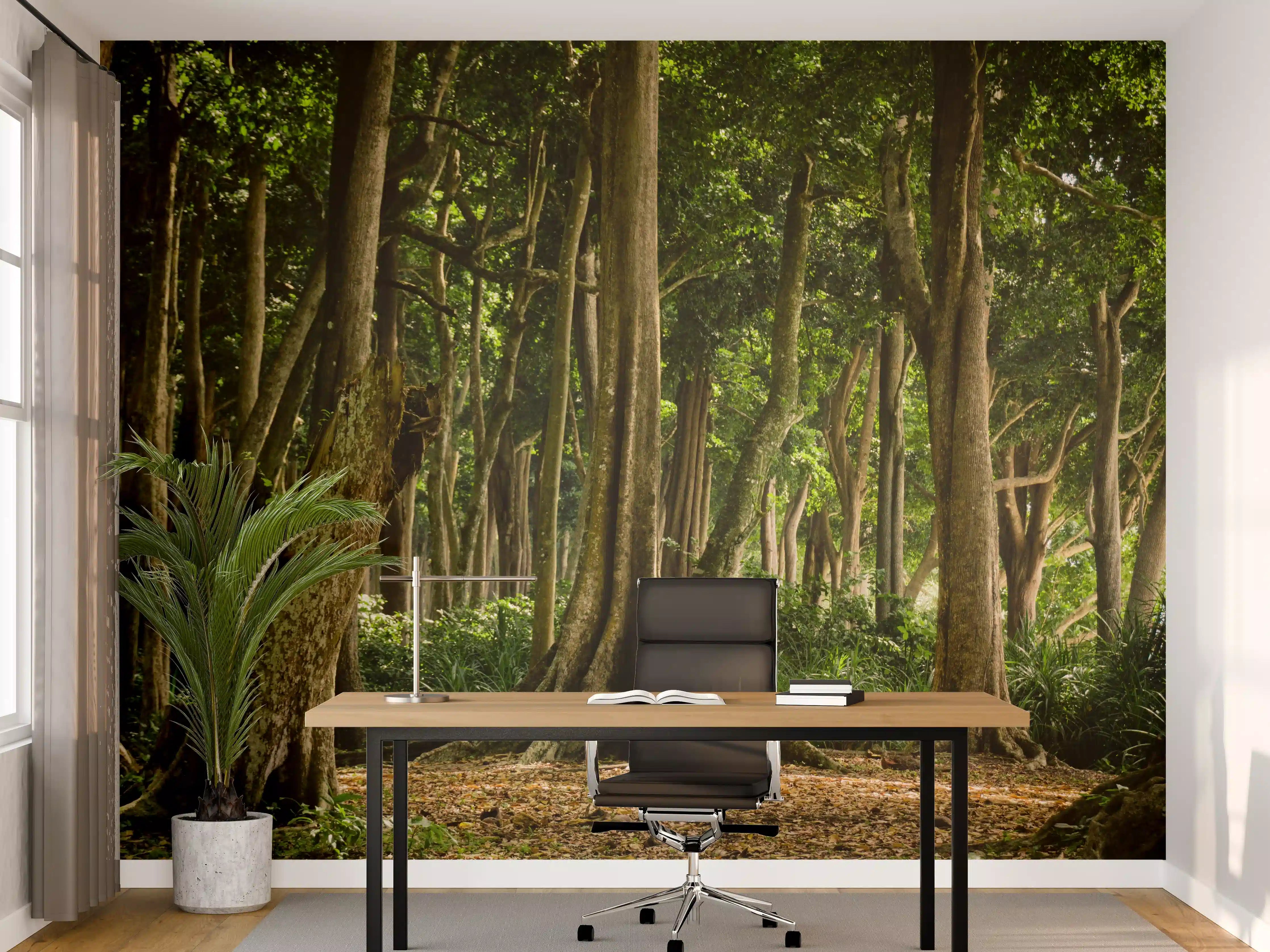 Büro Wandgestaltung - Tropischer Wald auf der Insel Havelock