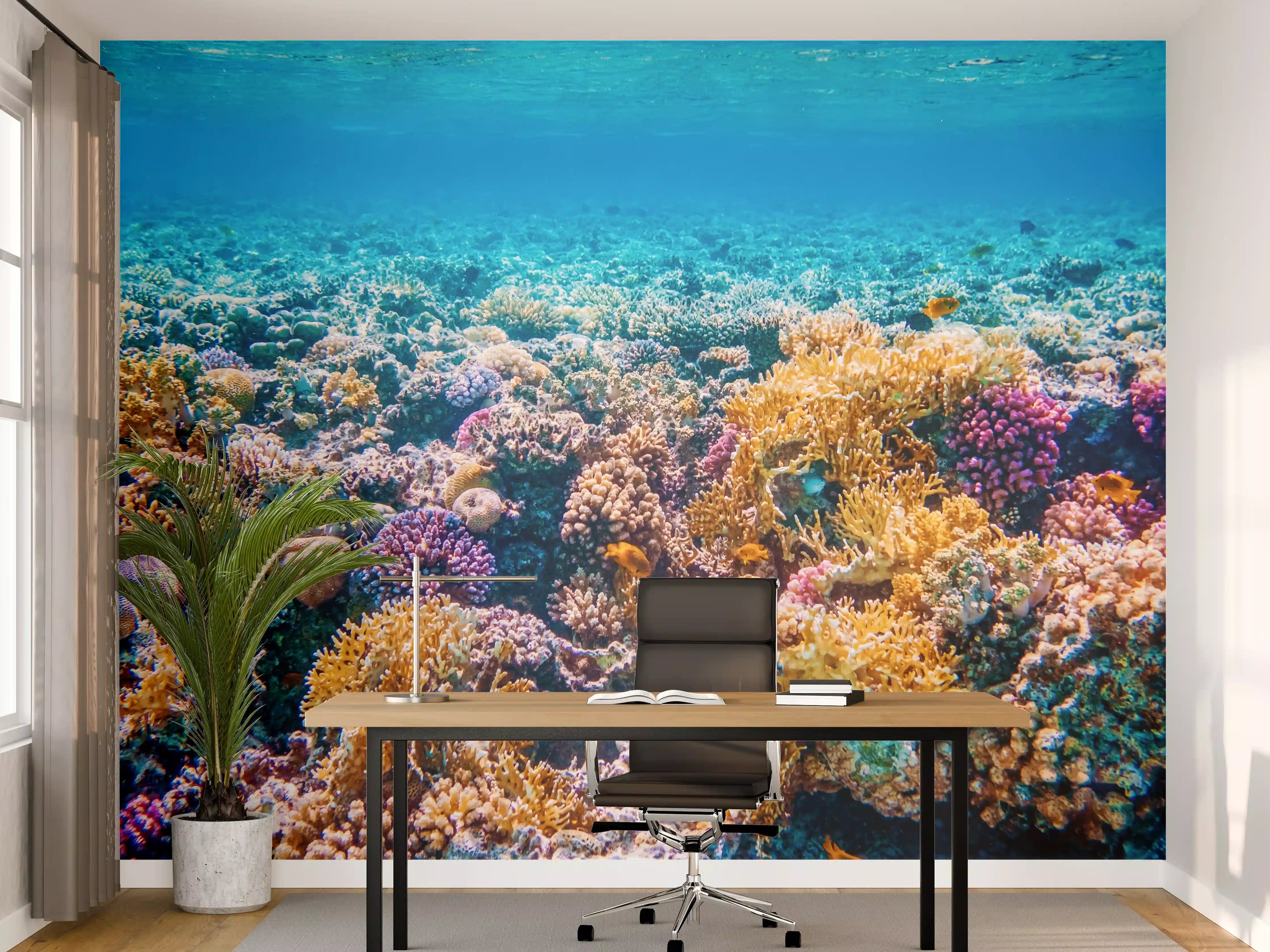 Büro Wandgestaltung - Tropisches Korallenriff