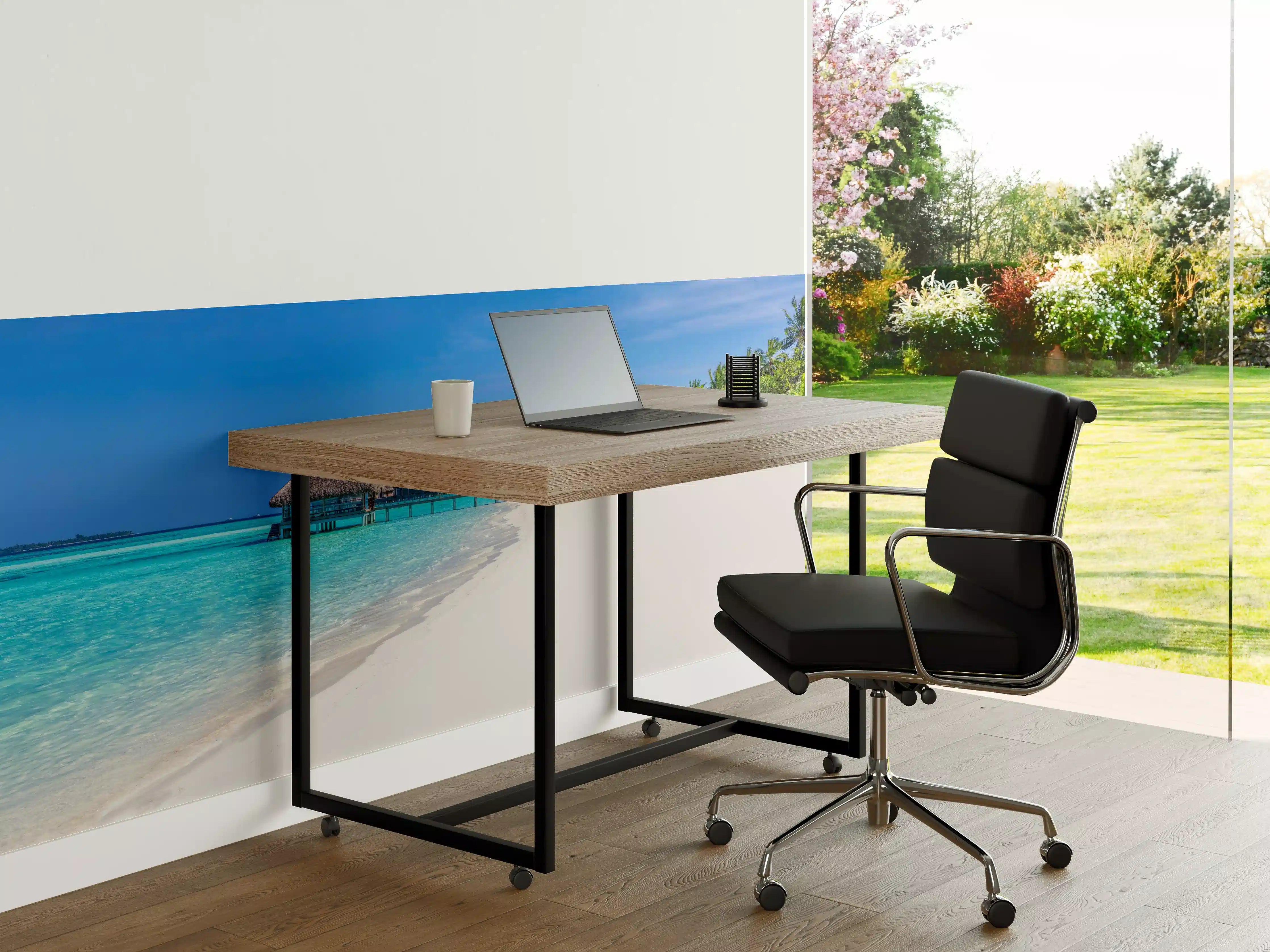 Büro Wandgestaltung - Tropisches Paradies am weißen Sandstrand
