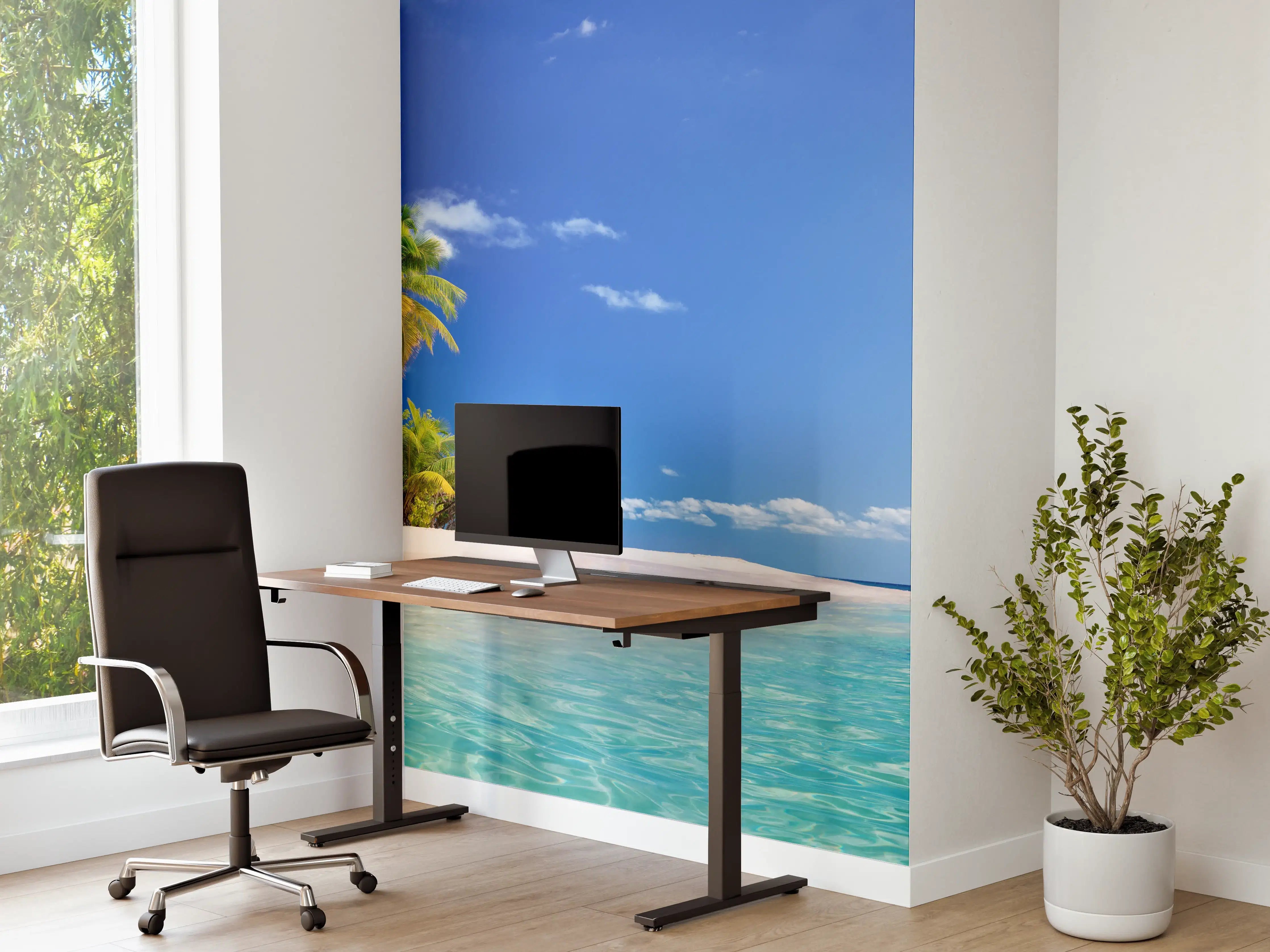 Büro Wandgestaltung - Tropisches Paradies: Strahlend blauer Himmel