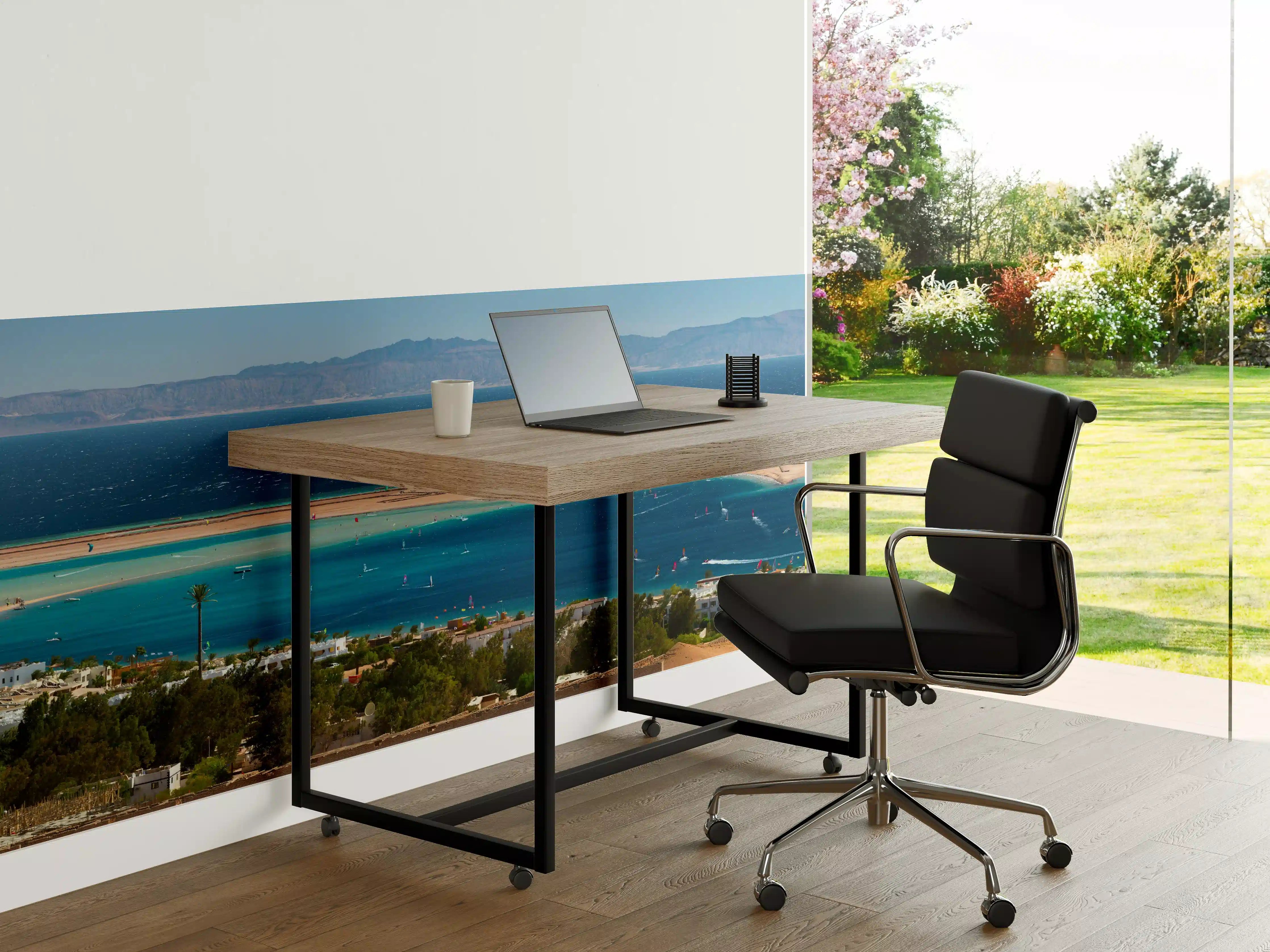 Büro Wandgestaltung - Türkisblaue Lagunenansicht