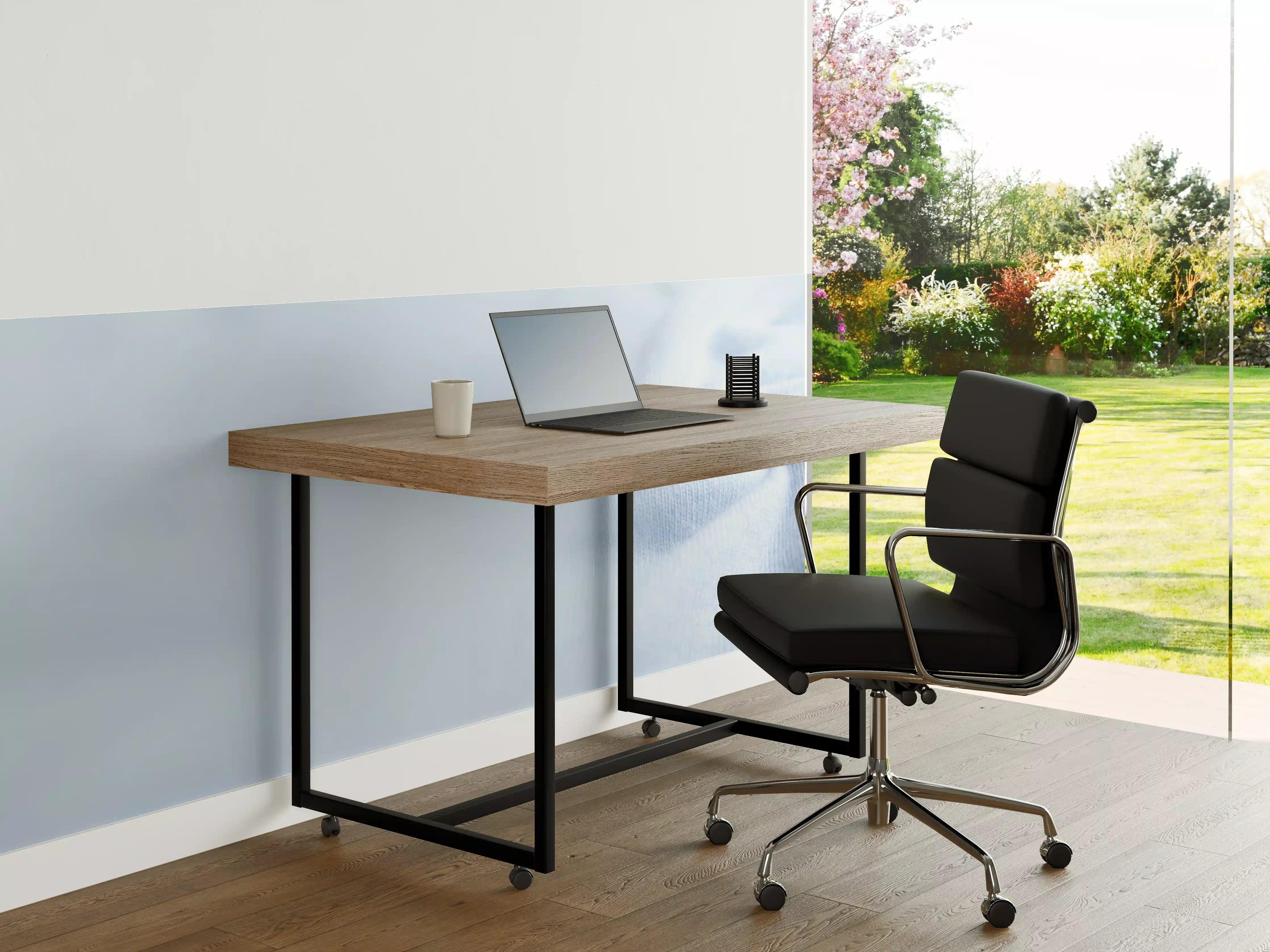 Büro Wandgestaltung - Türkiser Kaschmirstoff