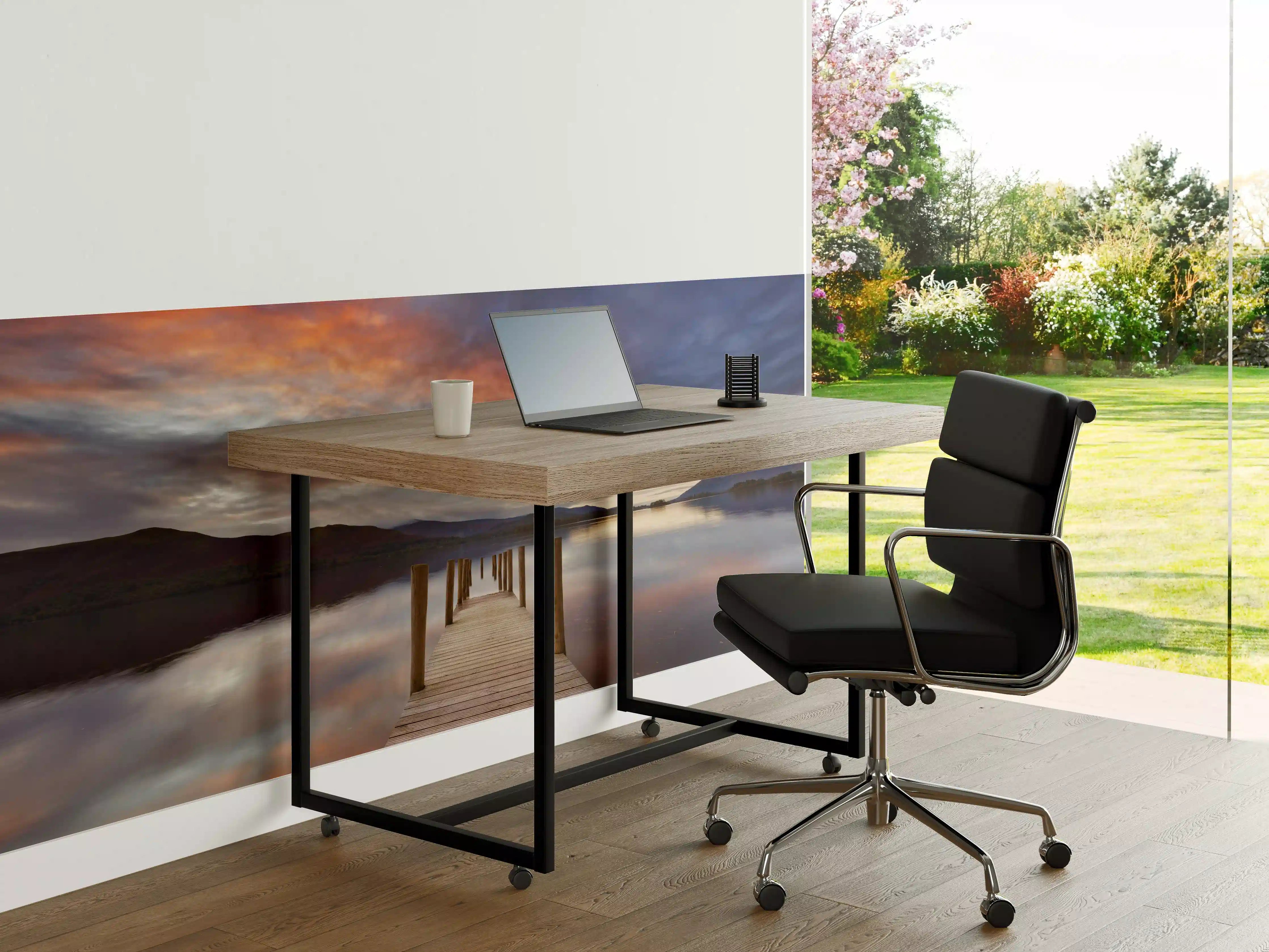 Büro Wandgestaltung - Überschwemmter Steg in Derwent Water