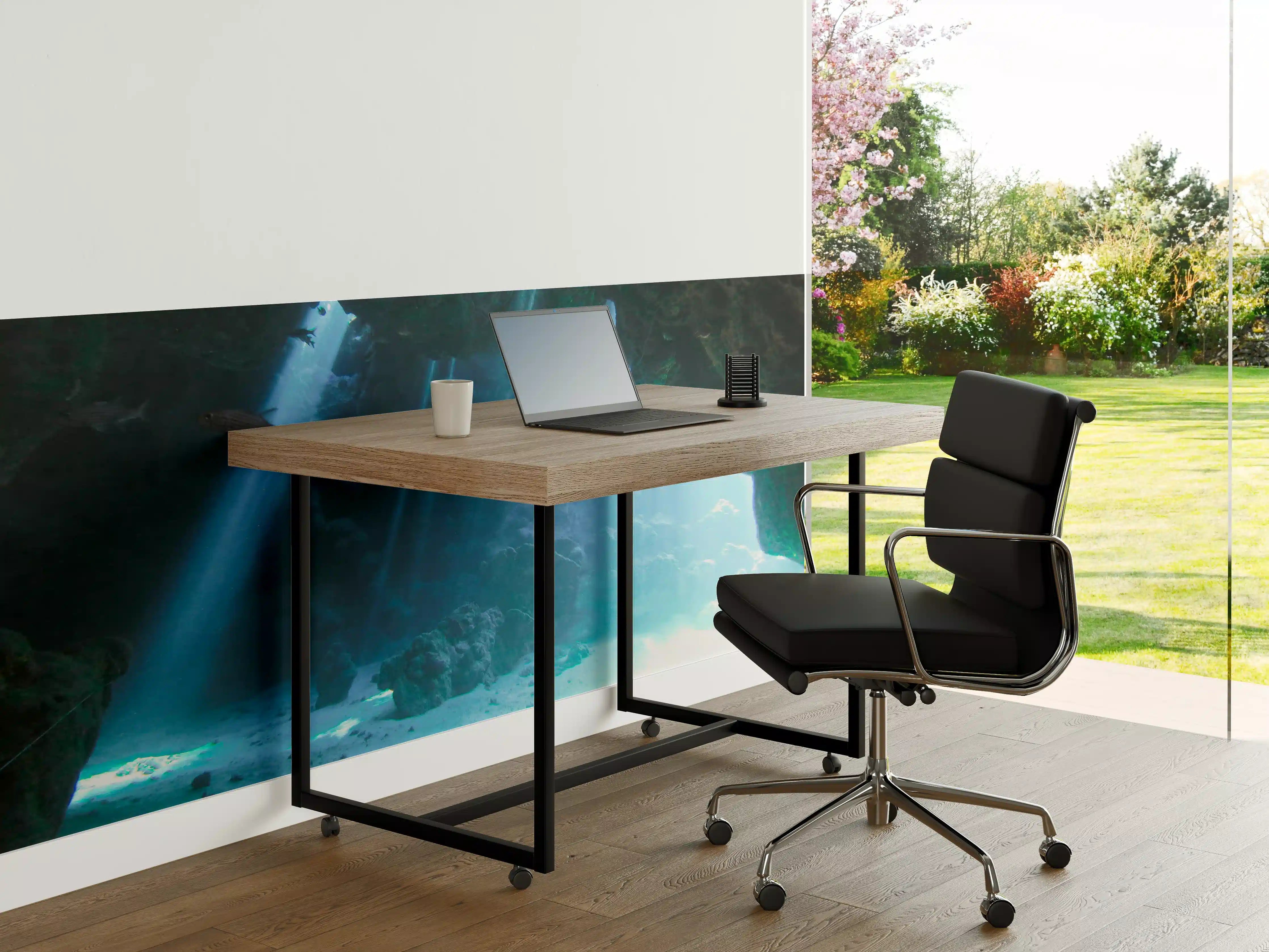 Büro Wandgestaltung - Unterwasserhöhle mit Sonnenstrahlen - Japan