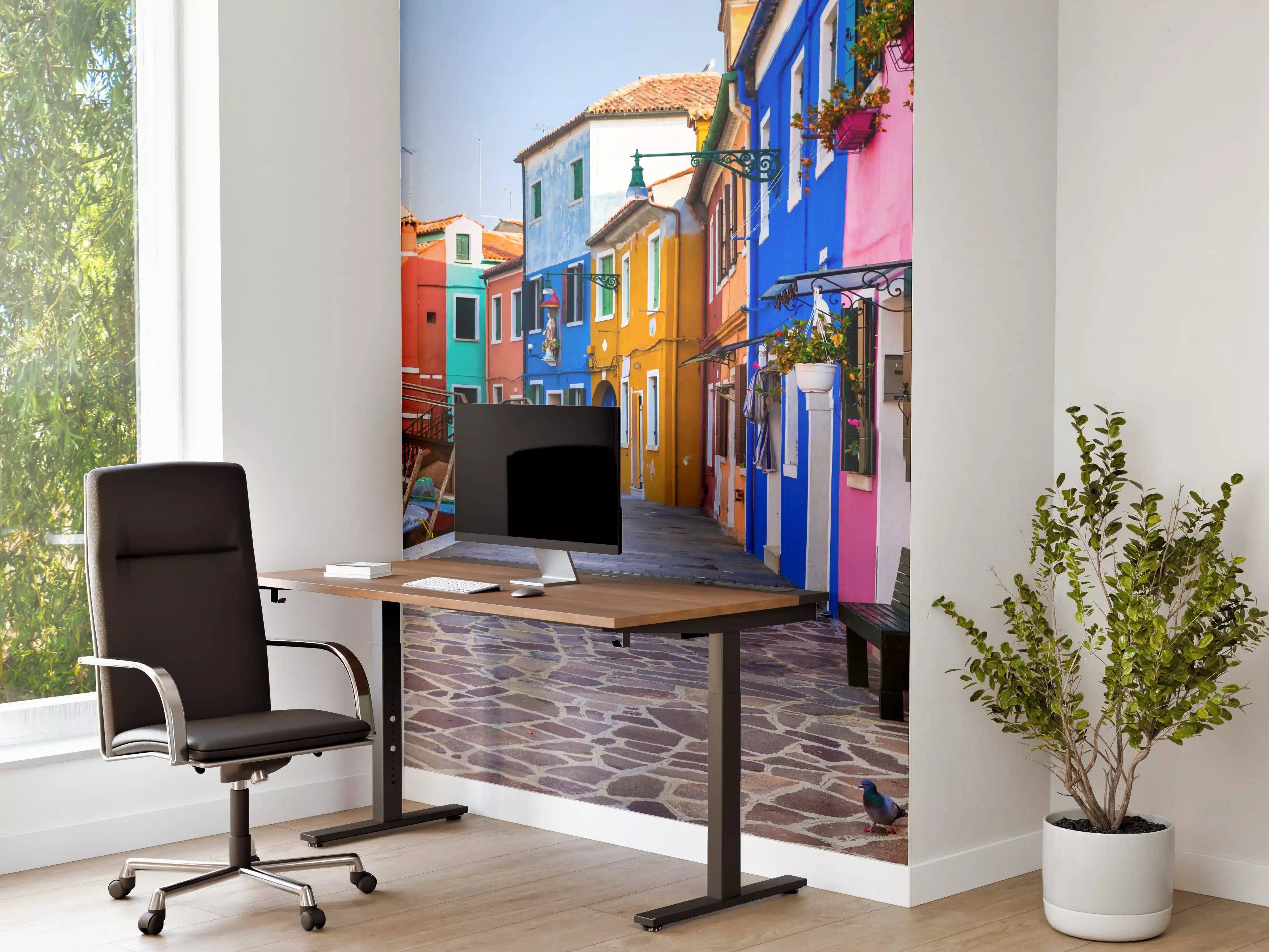 Büro Wandgestaltung - Venedig - traditionelle Fischerstadt