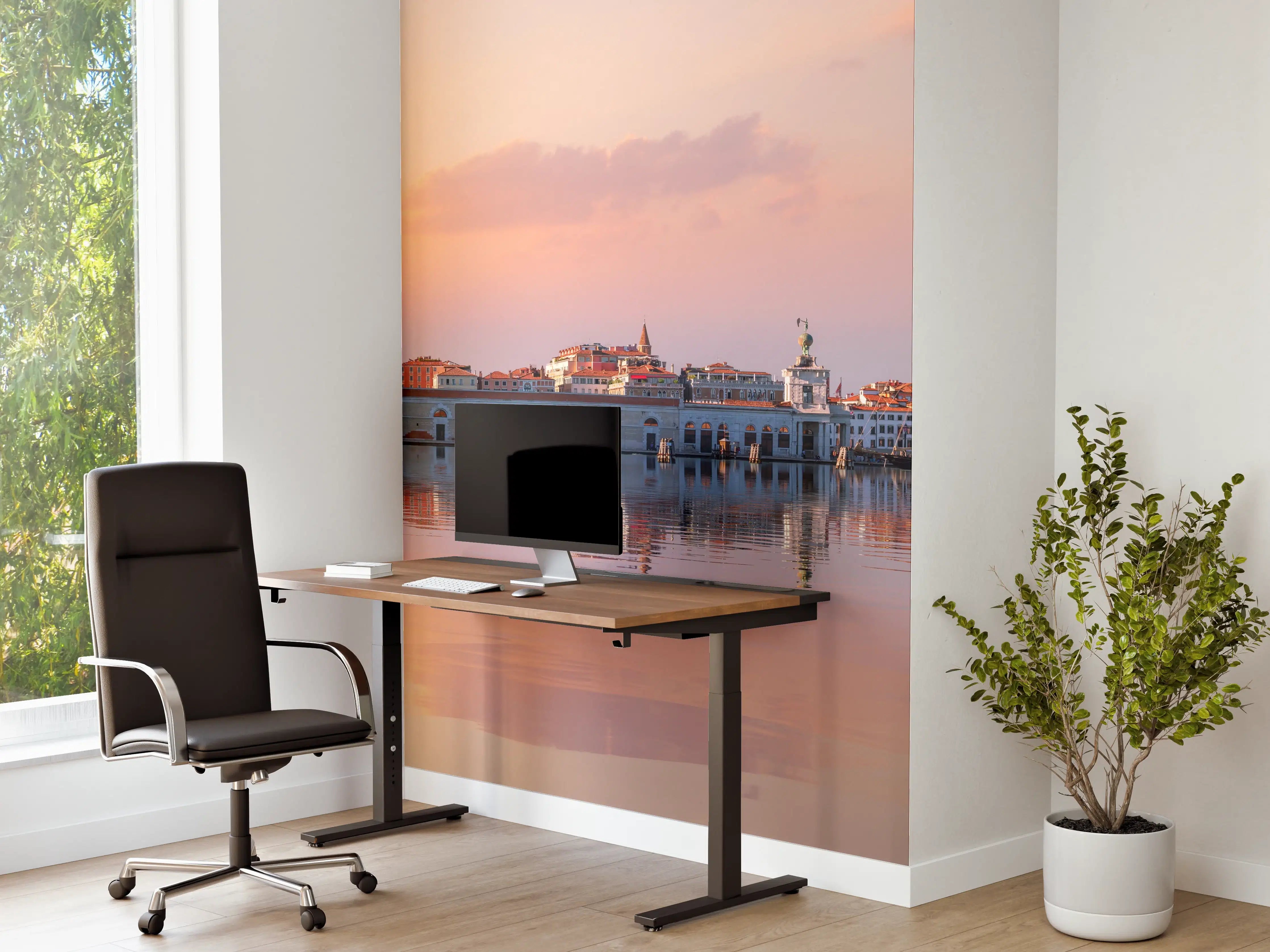 Büro Wandgestaltung - Venedig-Panorama bei Sonnenuntergang
