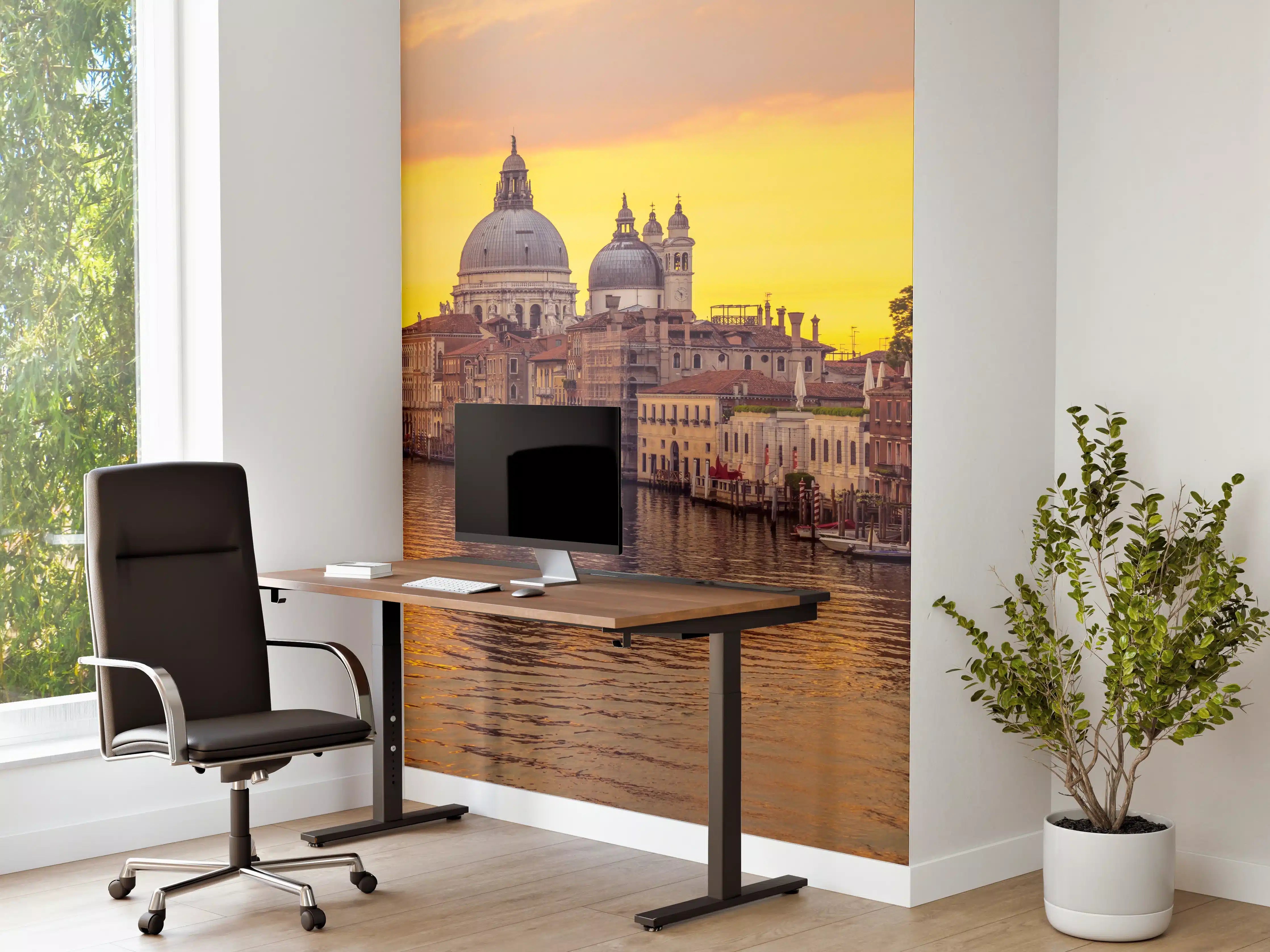 Büro Wandgestaltung - Venedig Skyline Sonnenuntergang