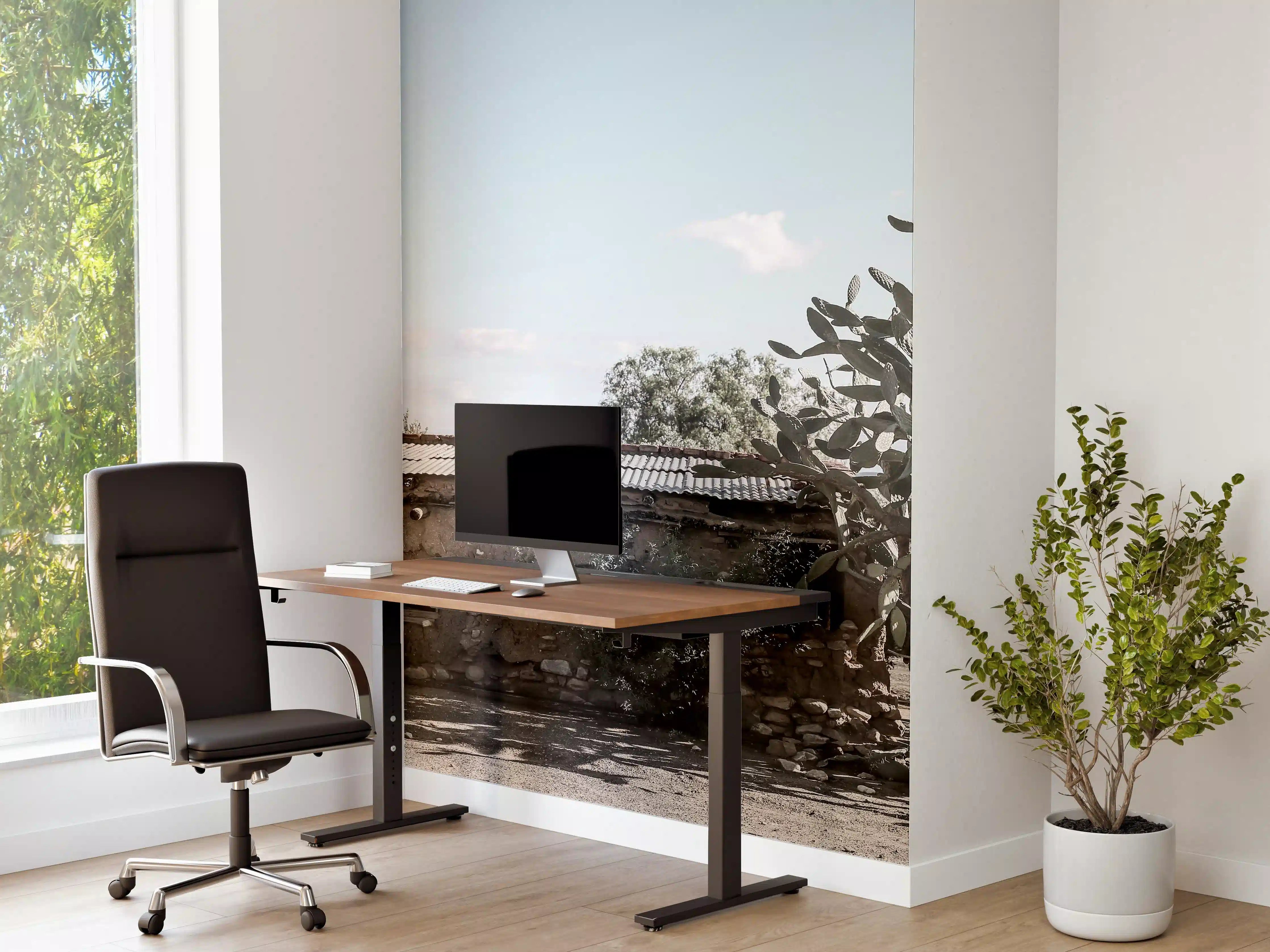 Büro Wandgestaltung - Verlassenes Wüstenhaus