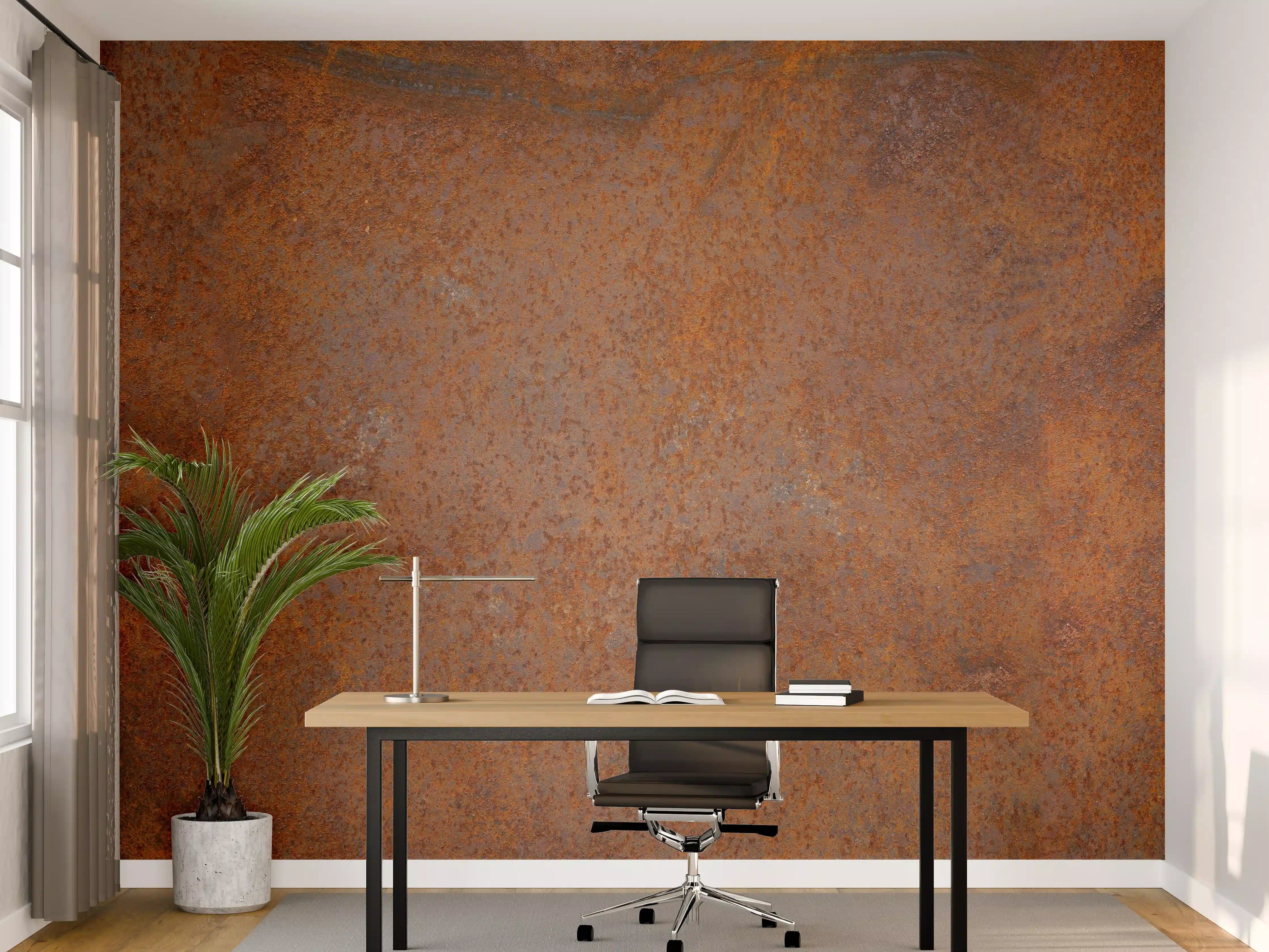 Büro Wandgestaltung - Verrostetes Metall