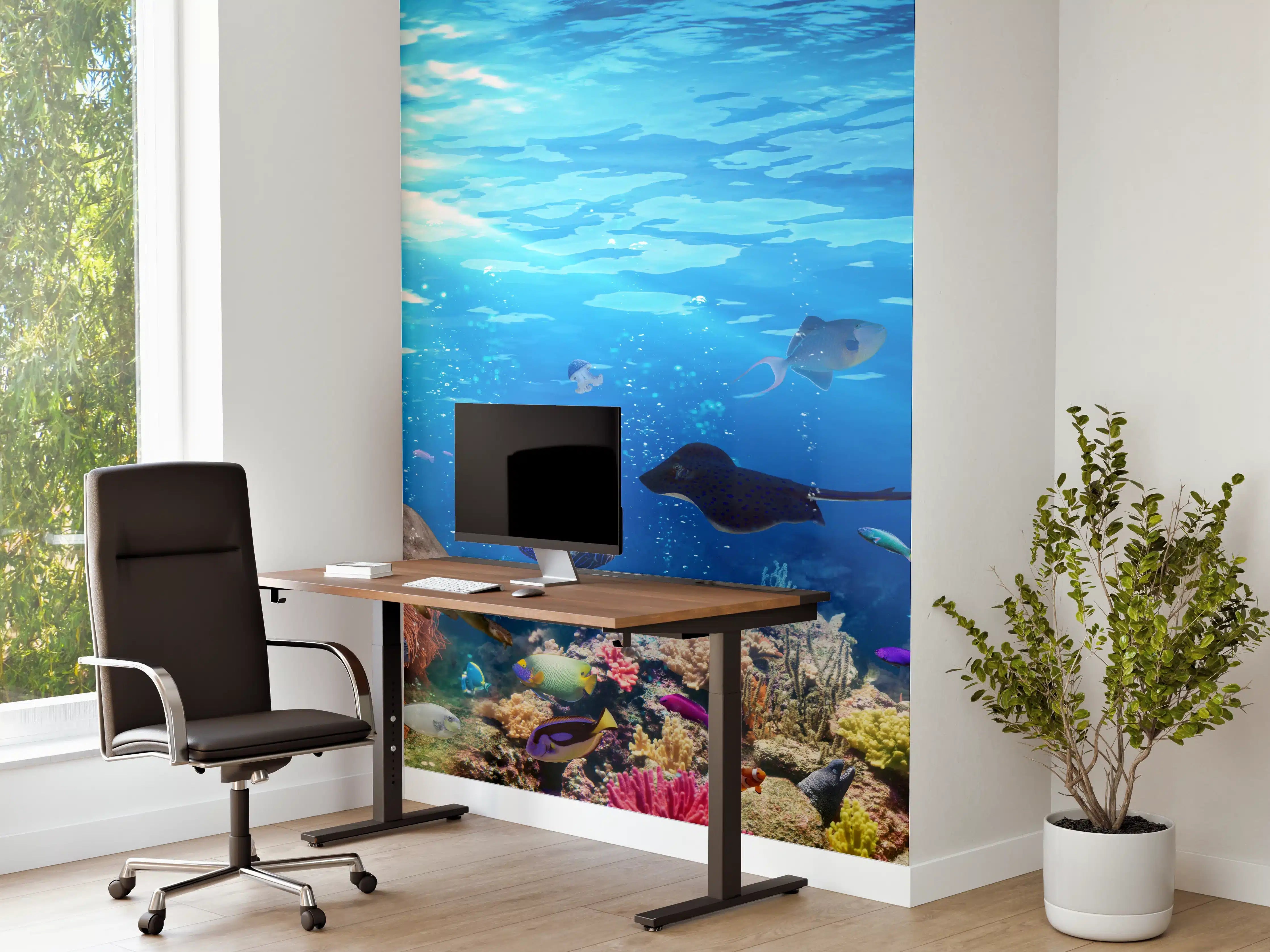 Büro Wandgestaltung - Vielfältige Unterwasserwelt
