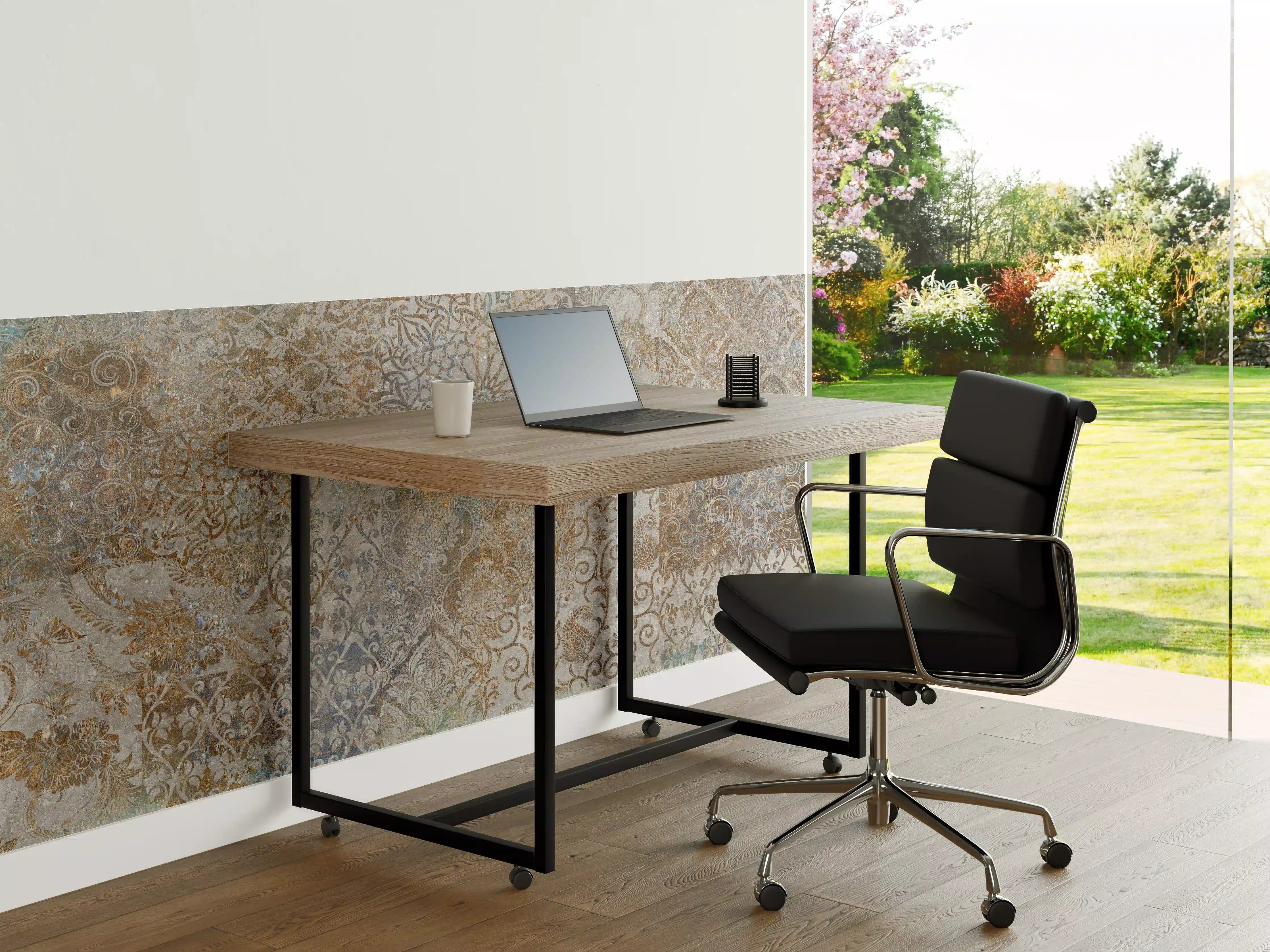 Büro Wandgestaltung - Vintage Florales Design