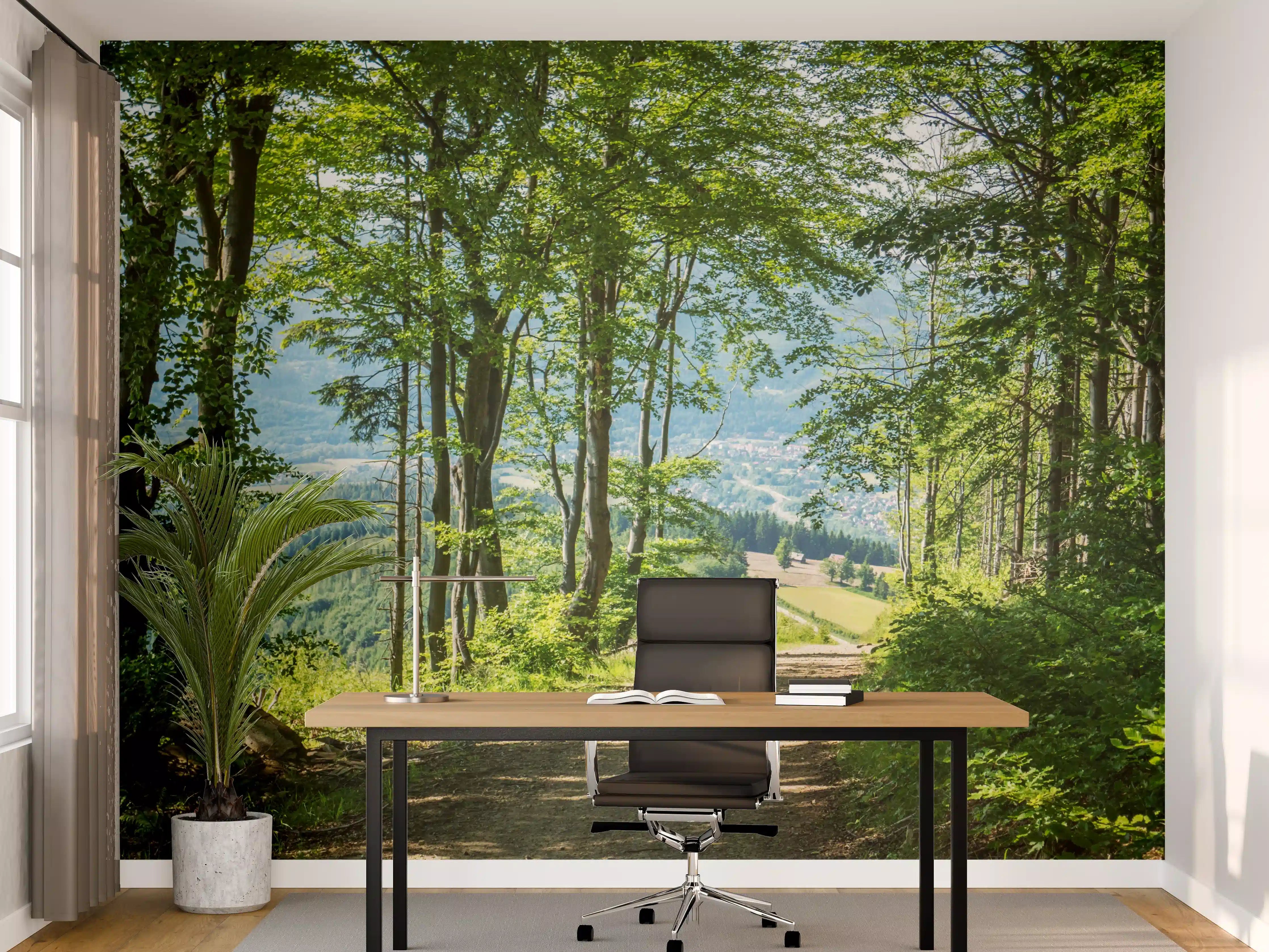 Büro Wandgestaltung - Waldweg Beskiden Polen