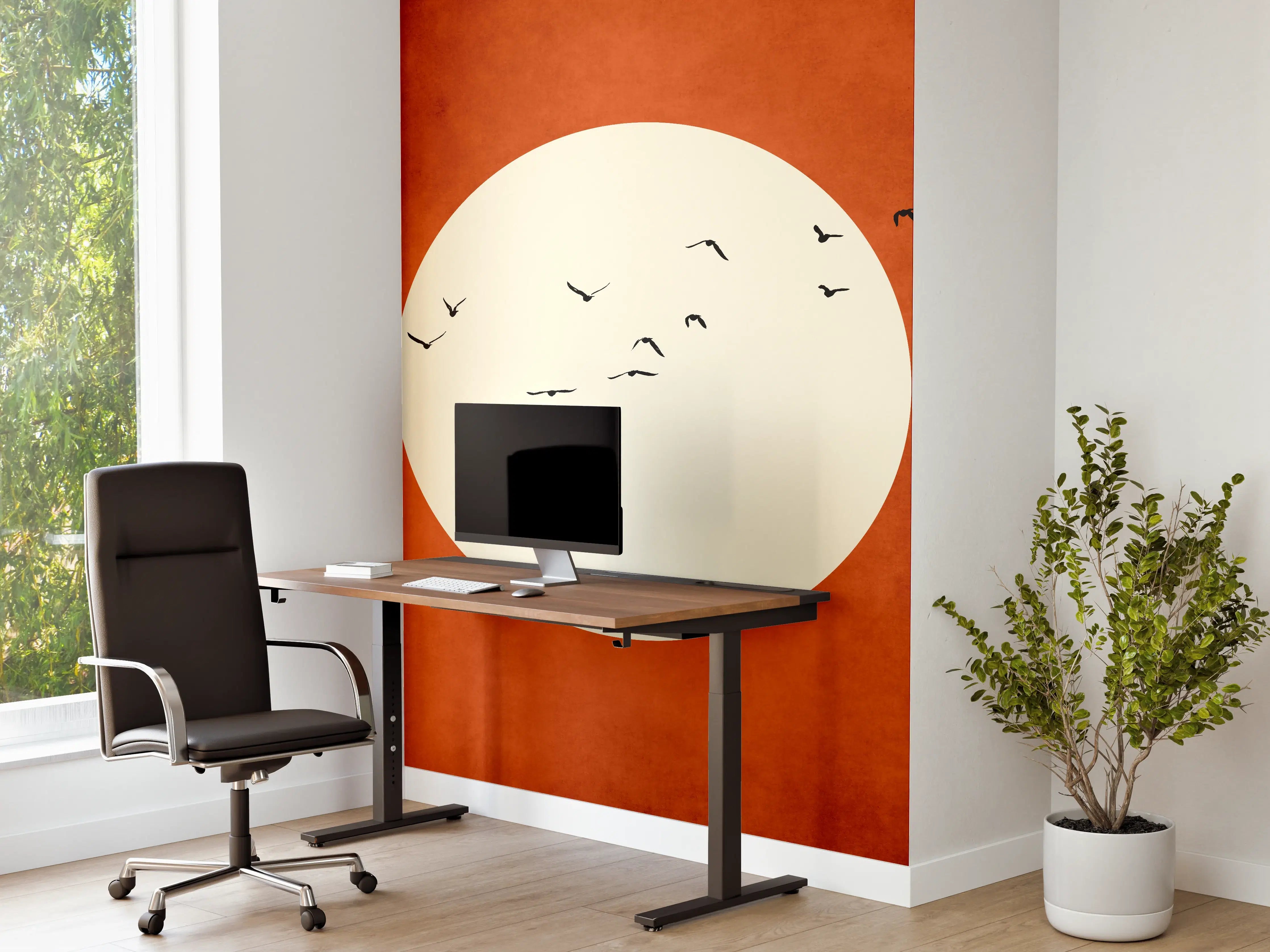 Büro Wandgestaltung - Warmer Mond - Grafik