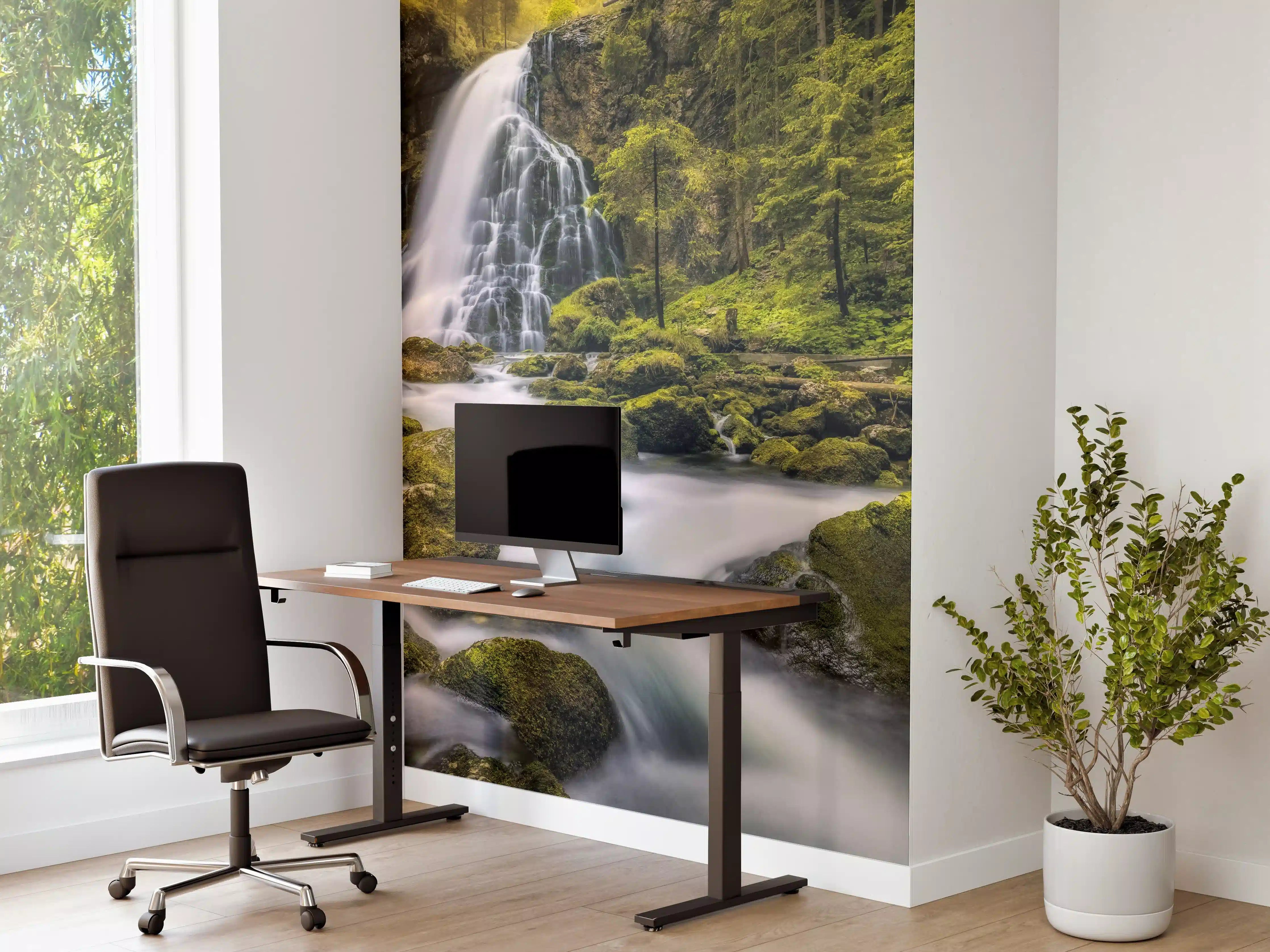 Büro Wandgestaltung - Wasserfall in Golling, Salzburg