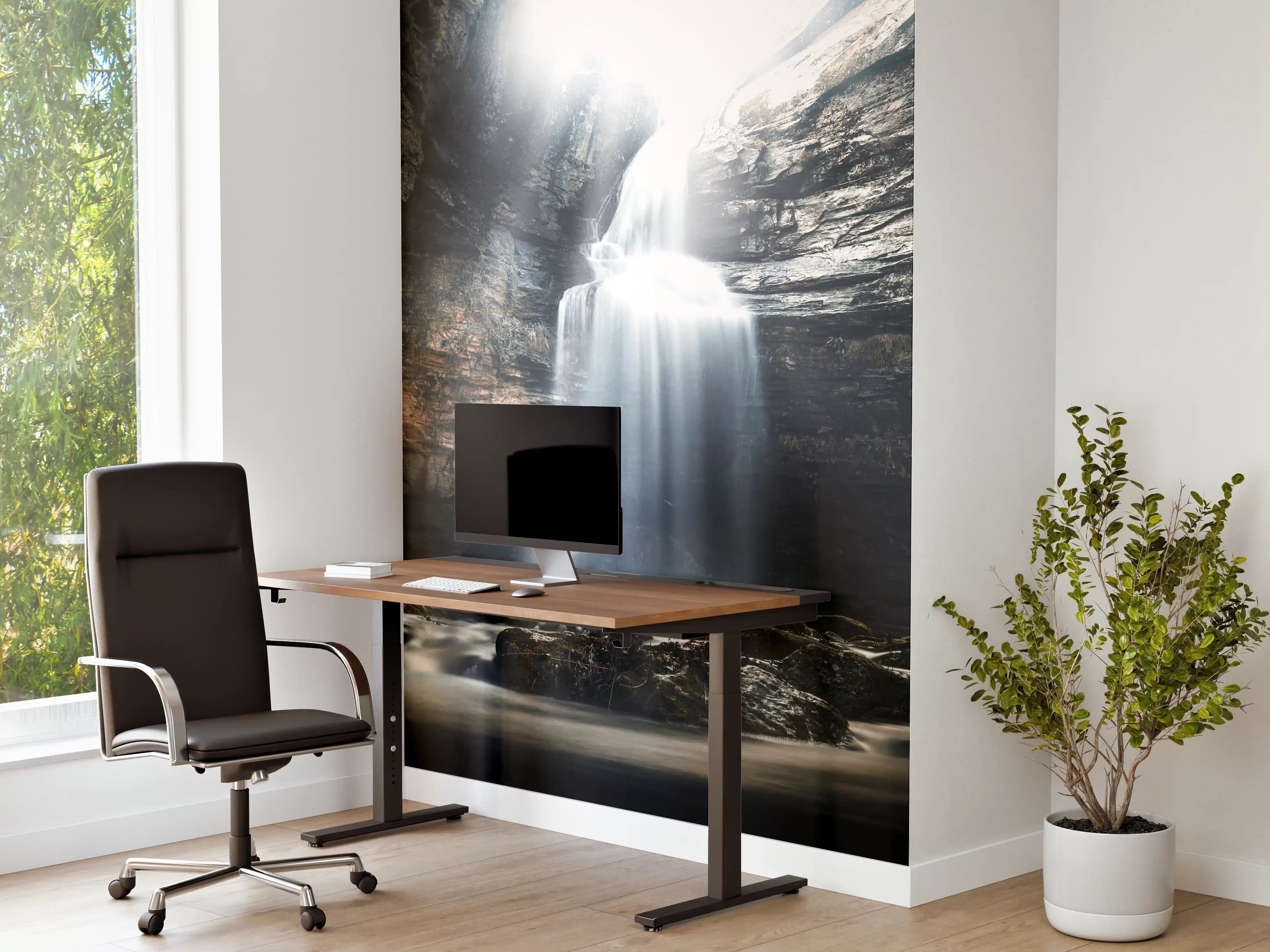 Büro Wandgestaltung - Wasserfall in geheimnisvoller Schlucht