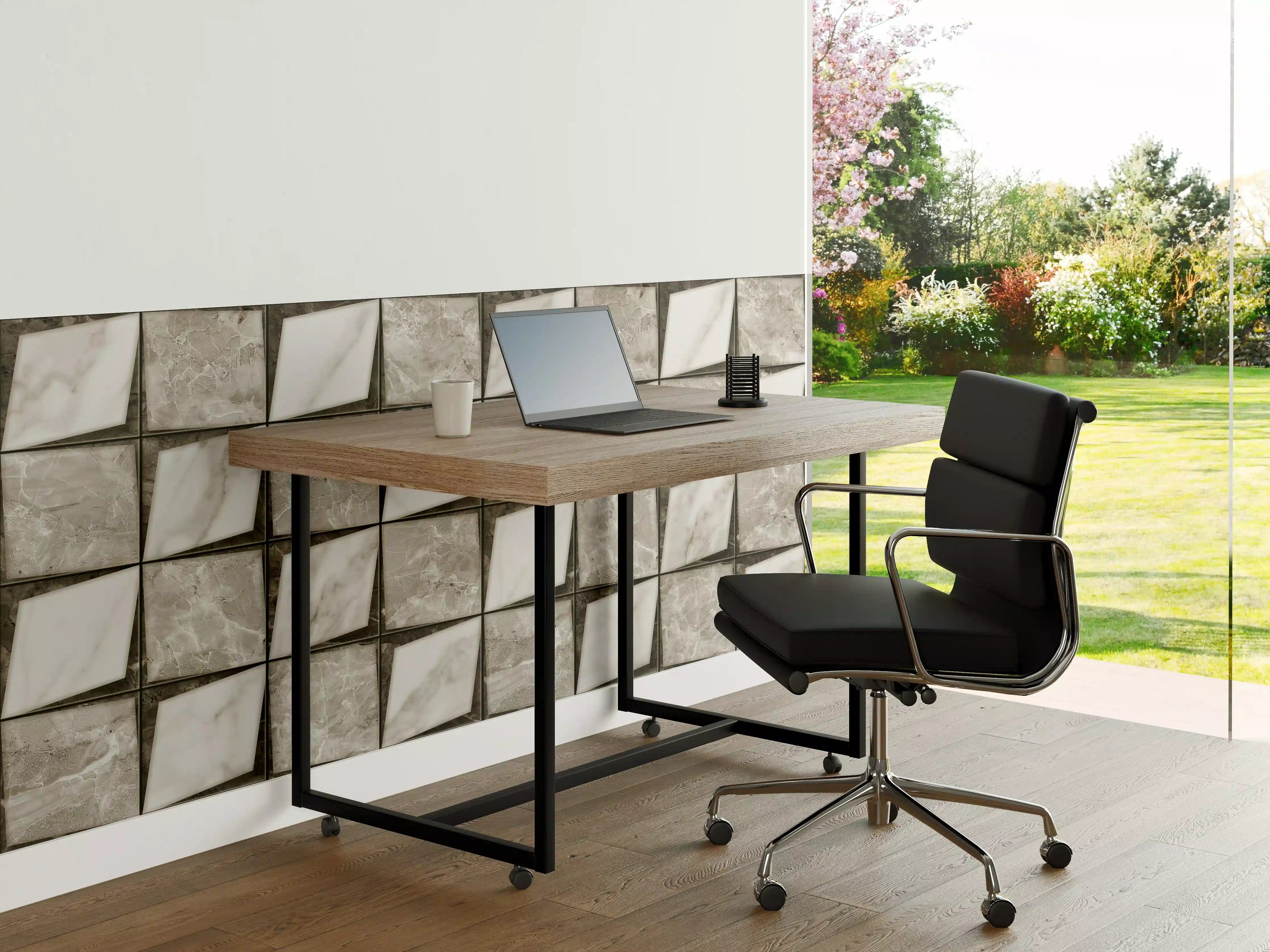 Büro Wandgestaltung - Weiß-Grau Keramik Mosaikfliesen