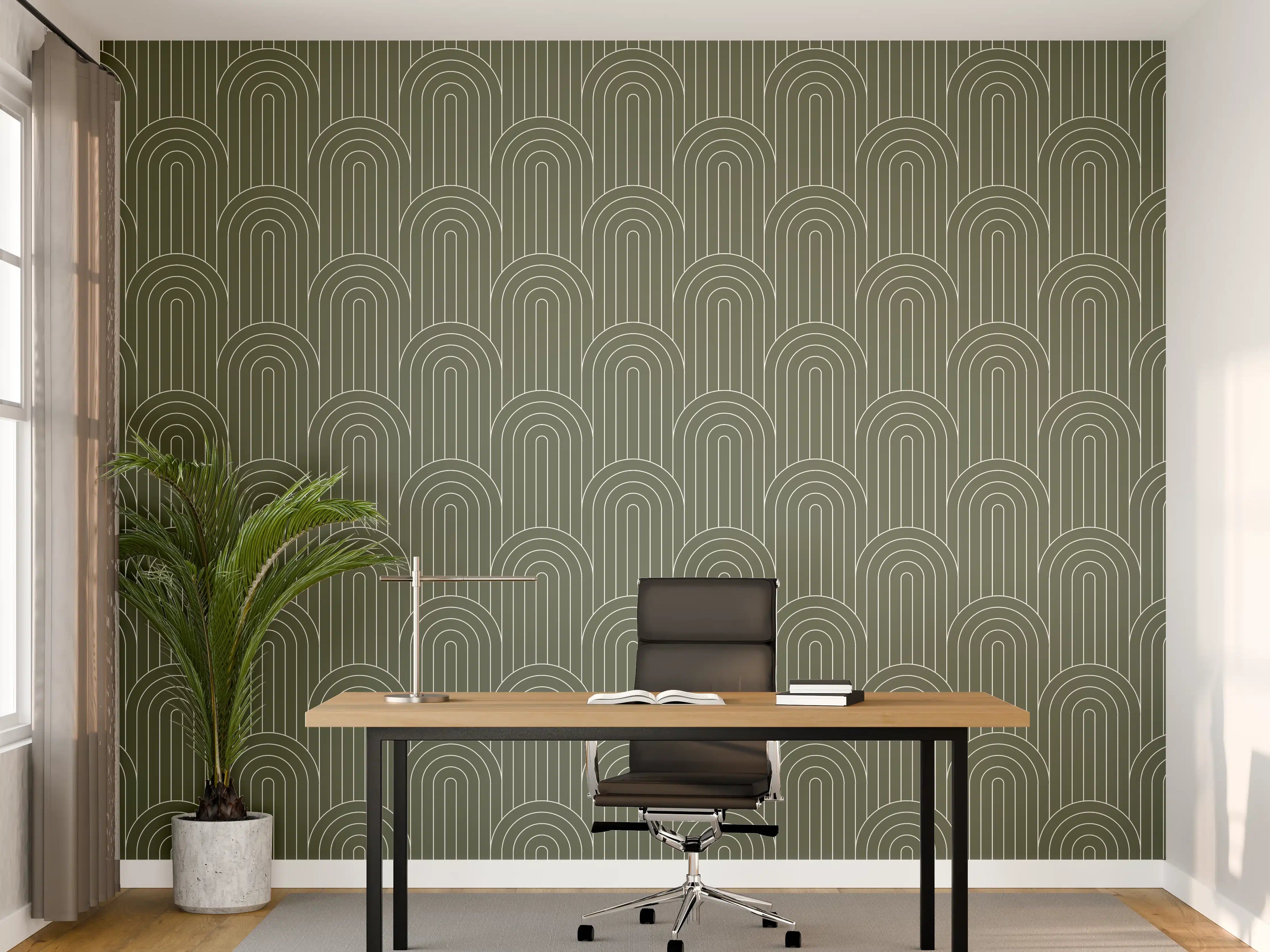 Büro Wandgestaltung - Weiß-Graue Architekturfassade